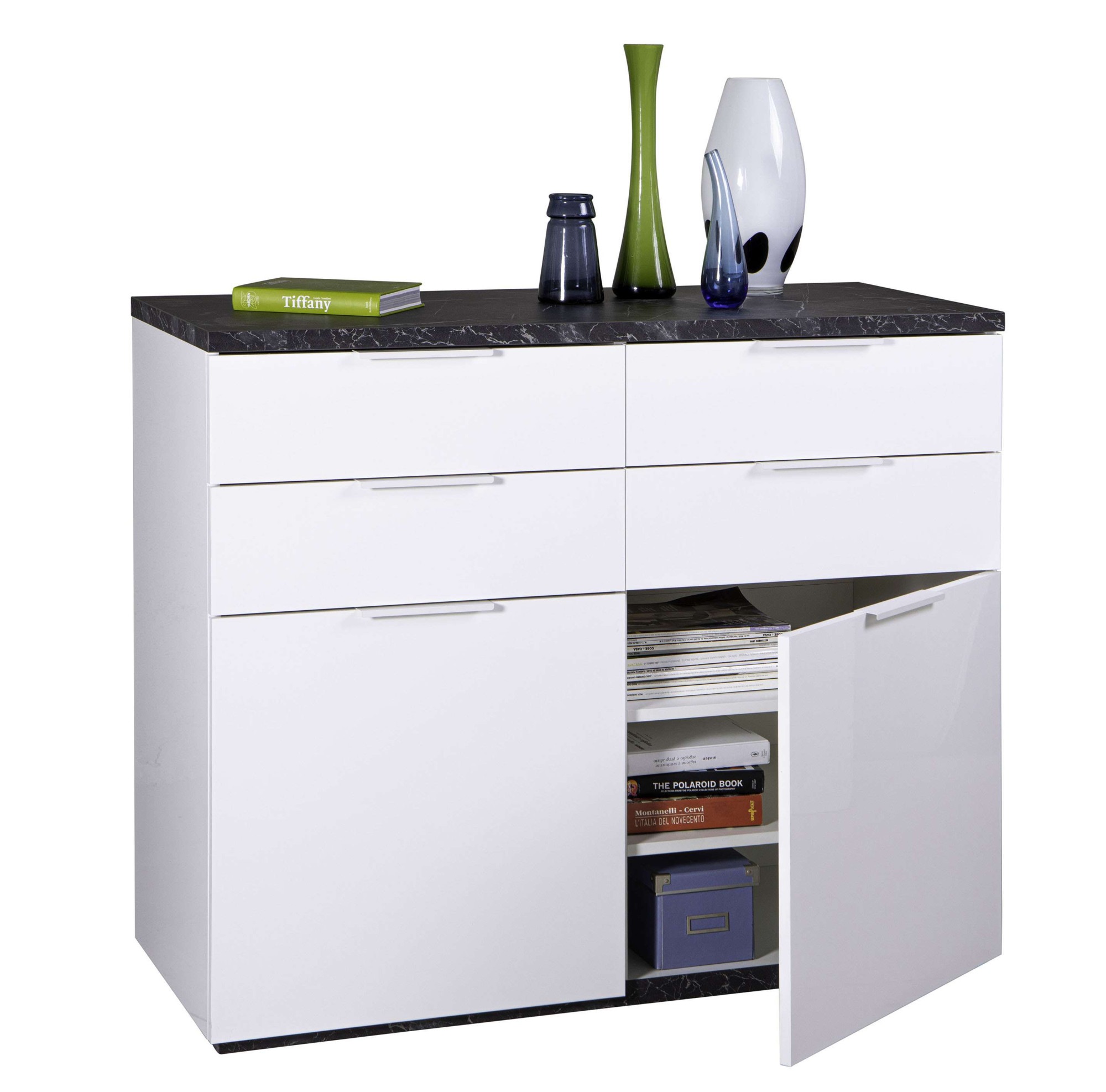 Composad Sideboard »Mundi, Lowboard, TV-Board, TV-Kommode, Fernsehschrank«, (1 St.), mit Schubladen und Türen in Hochglanz lackiert, in 2 Breiten