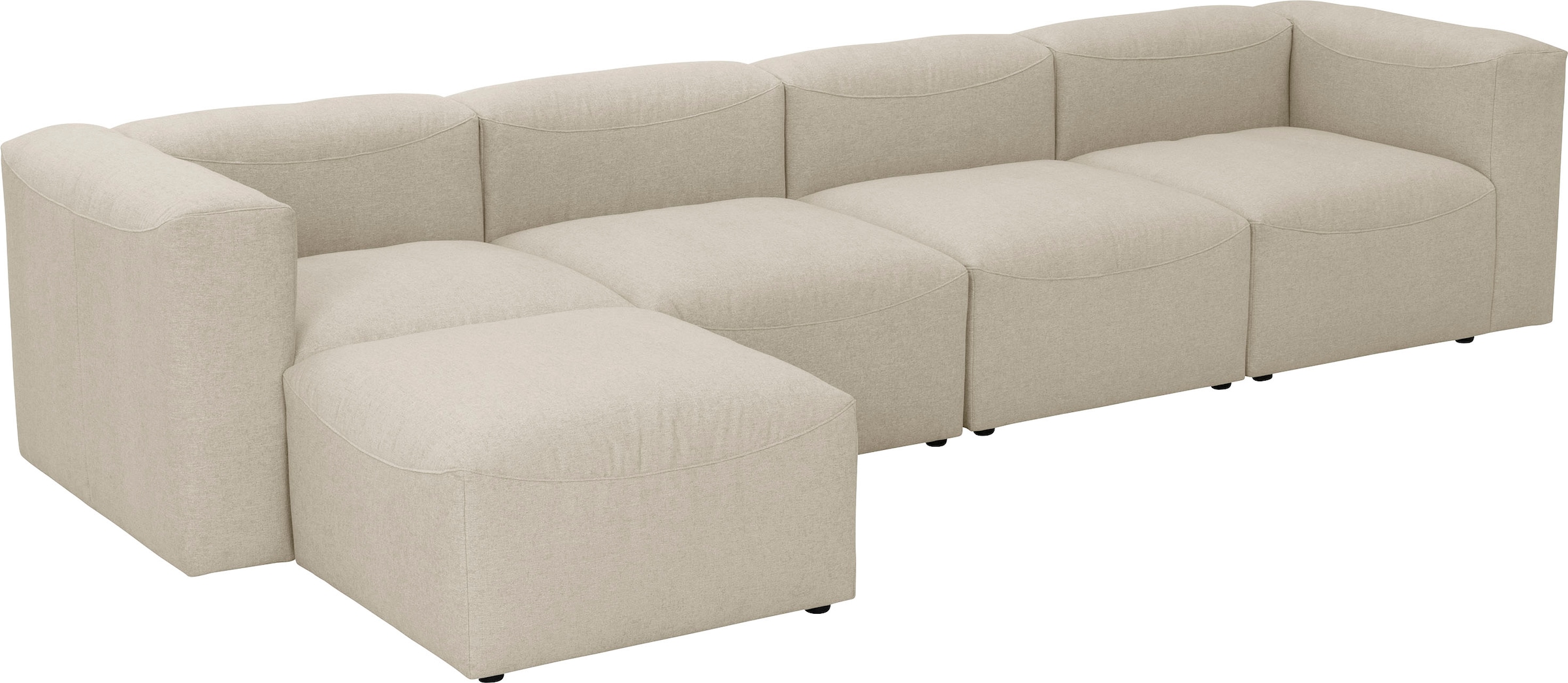 Max Winzer® Ecksofa »Lena«, (Spar-Set, 5 St.), Sofa-Set 07 aus 5 Sitz-Elementen, individuell kombinierbar