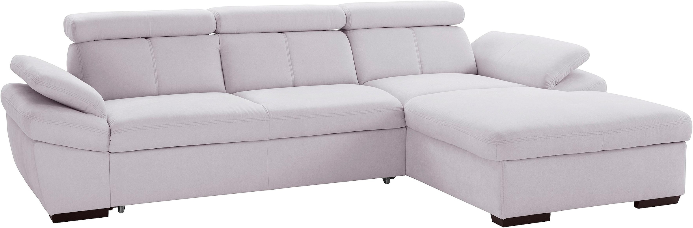 exxpo - sofa fashion Ecksofa »Salerno, inkl. Arm-& Kopfteilverstellung, beq günstig online kaufen