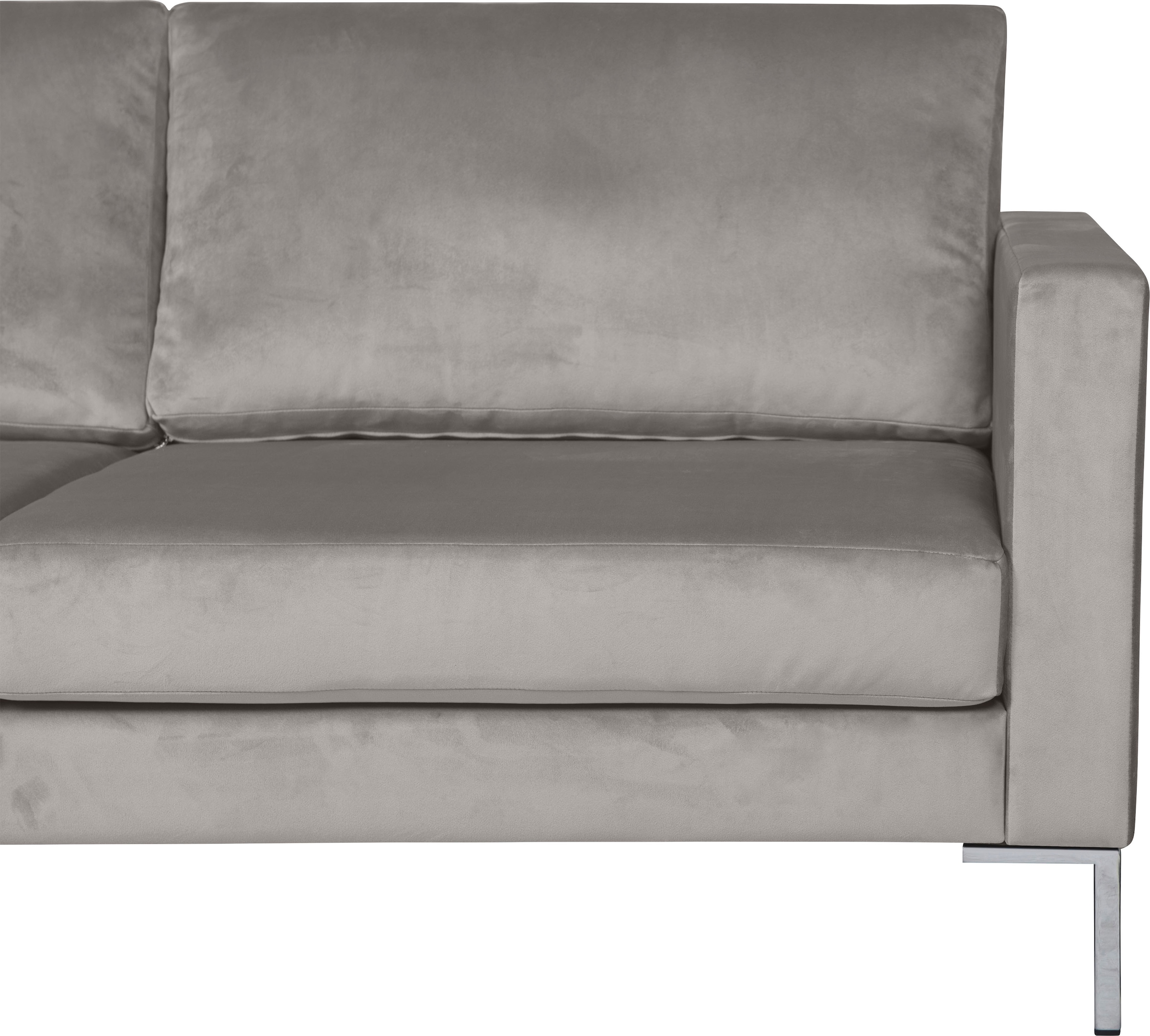 Alte Gerberei Ecksofa »Velina, L-Form«, mit Metall-Winkelfüßen, Breite 251 cm