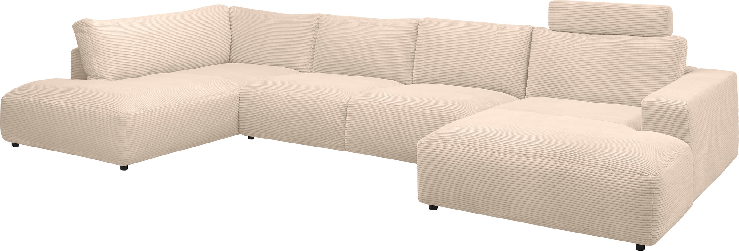 Musterring Wohnlandschaft »Lucia U-Form«, Verschiedene Farben, inkl. Kopfstütze, Gesamtbreite 434 cm