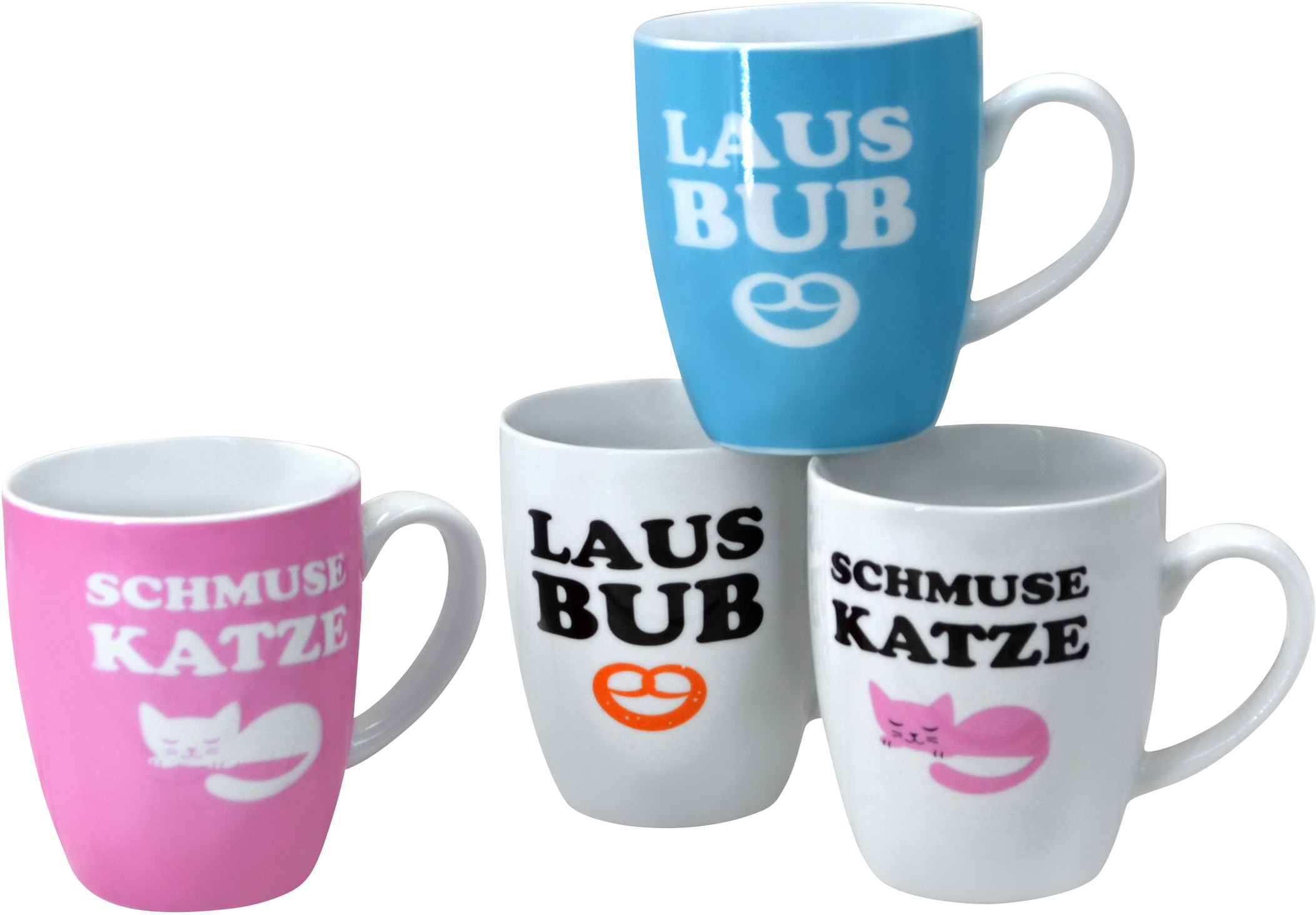 Retsch Arzberg Becher »Schmusekatze & Lausbub«, (Set, 4 tlg.), 4-teilig  online kaufen