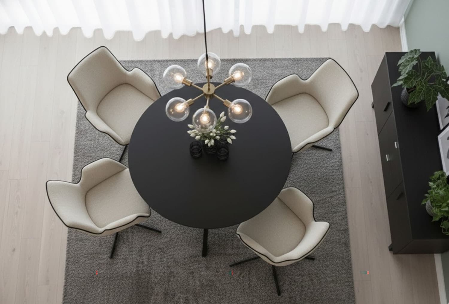 Jahnke Esstisch »DINE ROX« Esstisch, rund, Massivholz, Skandi-Look, für bis zu 4 Personen, 115 cm