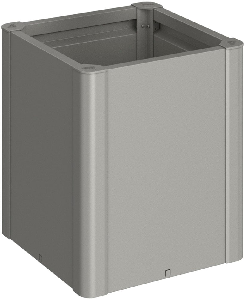 BIOHORT Hochbeet »BELVEDERE midi 0, 5x0, 5; verschiedene Farben« 53x53x61 cm, extrem langlebig, aus Metall quarzgrau-metallic