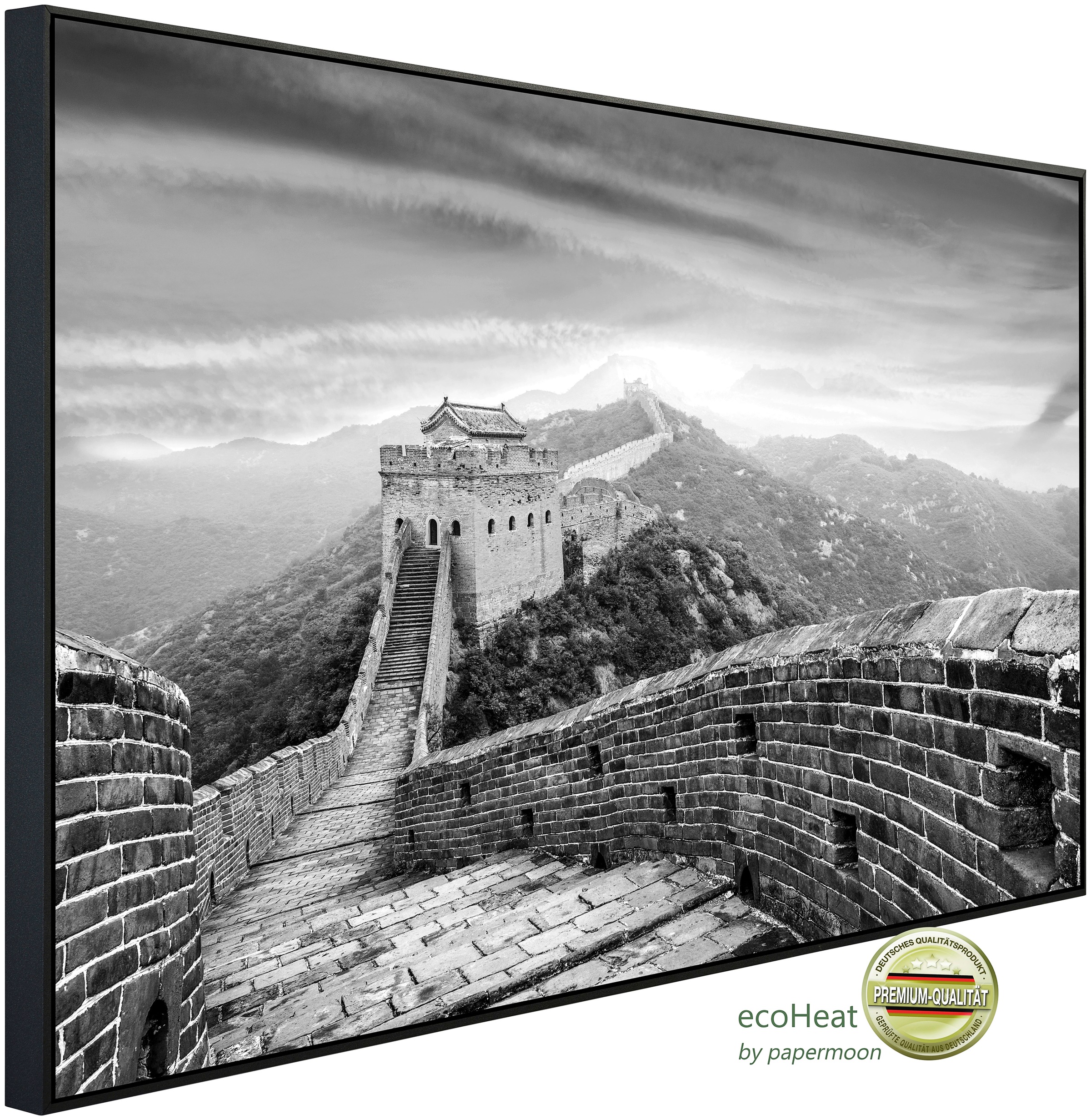 Papermoon Infrarotheizung »Chinesische Mauer Schwarz & Weiß«, sehr angenehm günstig online kaufen