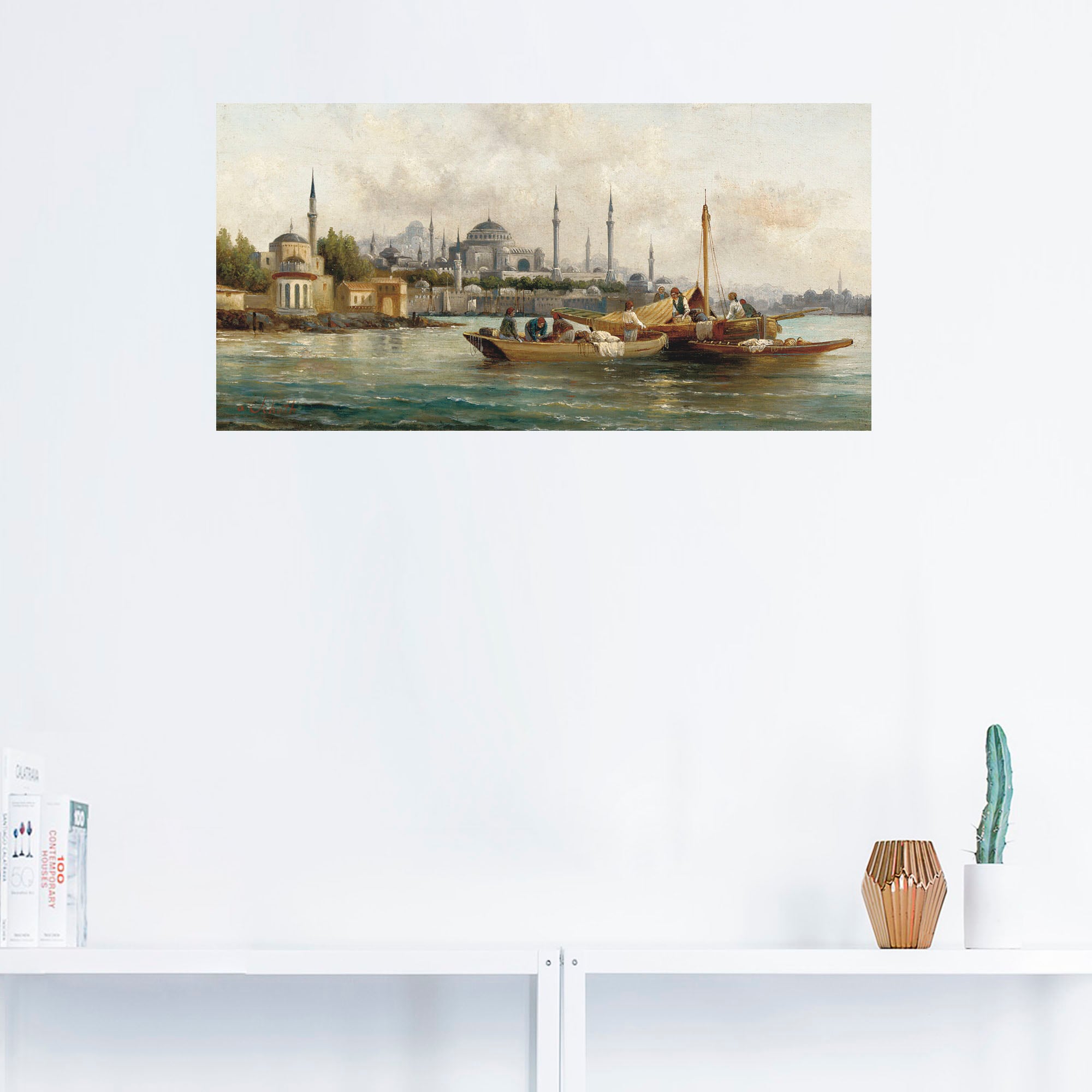 Artland Wandbild »Handelsschiffe vor Hagia Sophia«, Boote & Schiffe, (1 St. günstig online kaufen