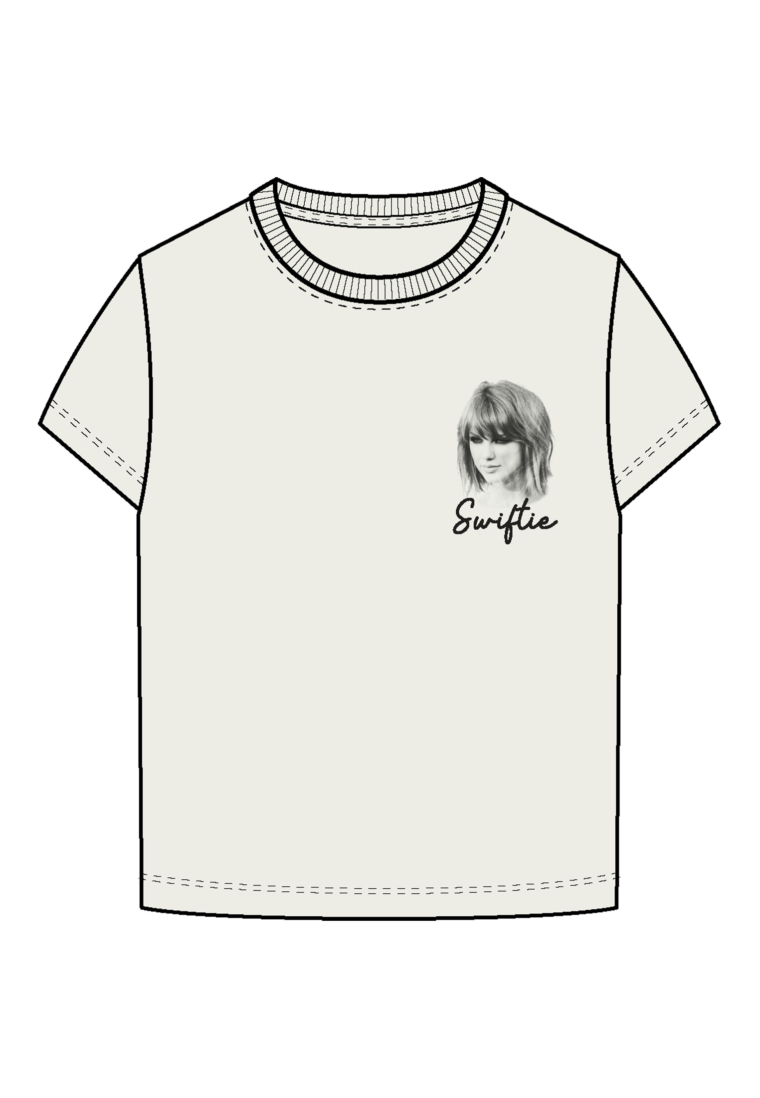 Name It T-Shirt »NKFFERN TSWIFT SS NREG TOP SKY«, CELEBRITY ICONS mit Taylor Swift Frontdruck