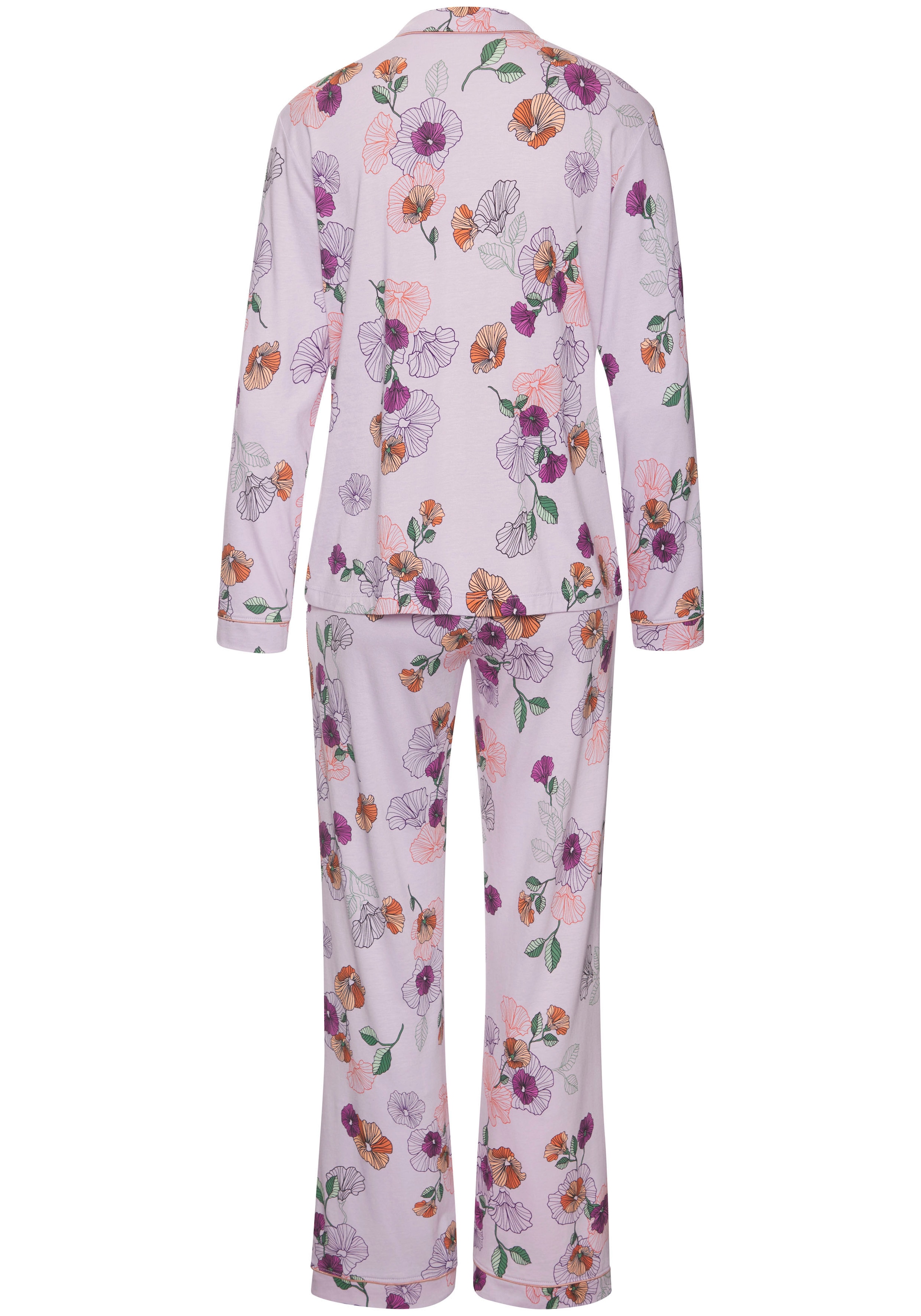 Vivance Dreams Pyjama, (2 tlg.), mit Blumen-Druck