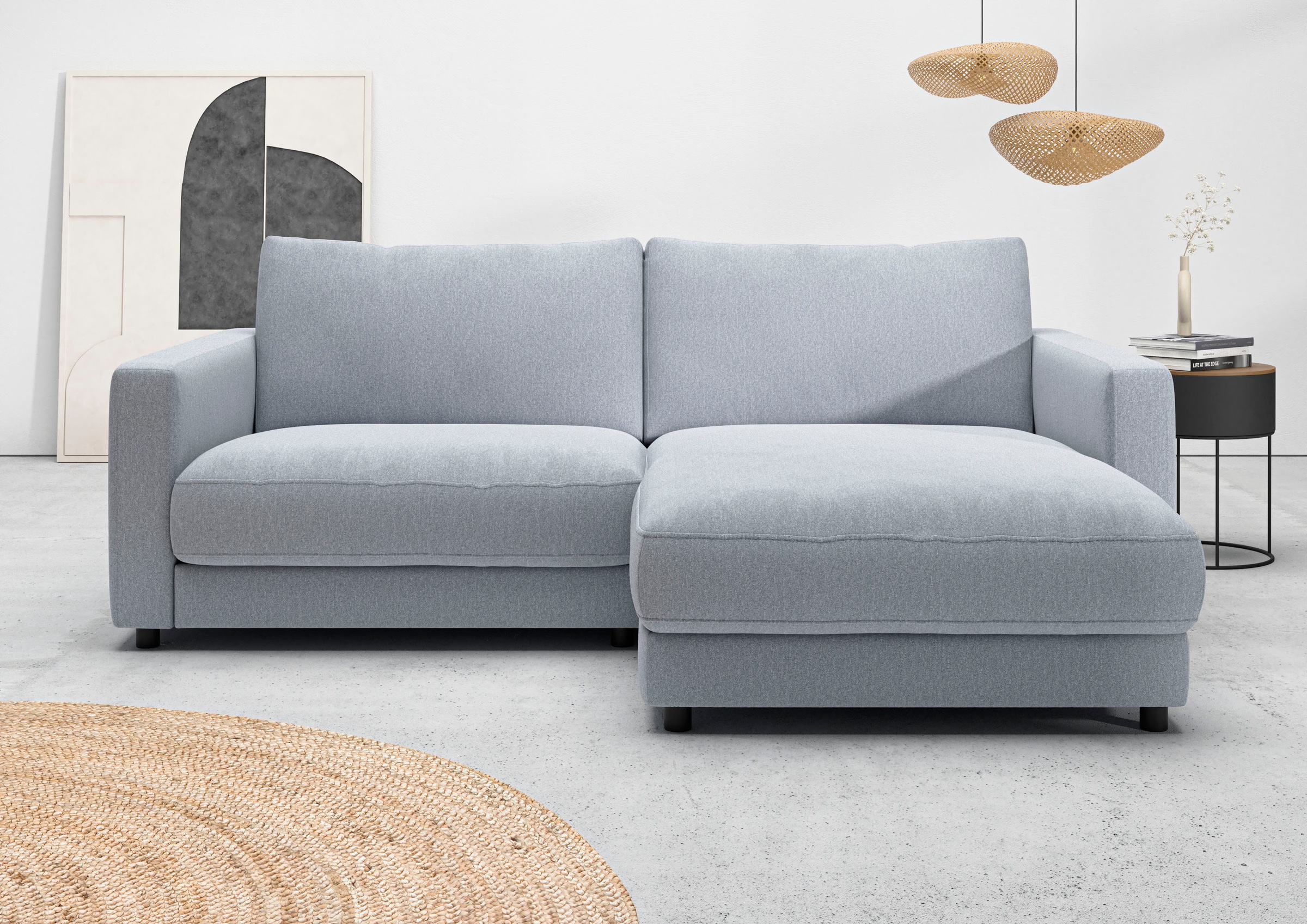 Home affaire Ecksofa »Ecksofa Jiro, L-Form, große Sitztiefe, Breite 226 cm« günstig online kaufen