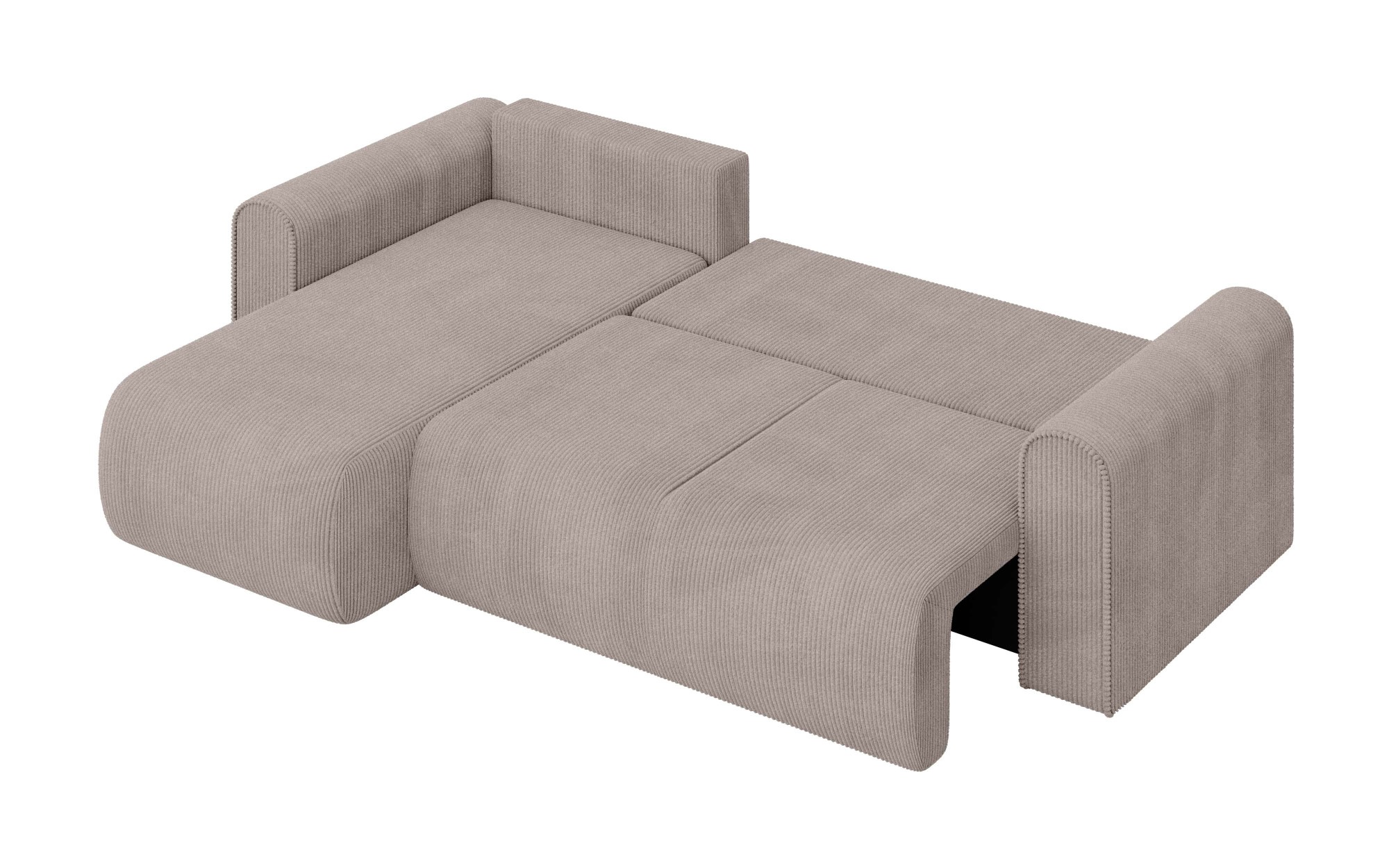 INOSIGN Ecksofa »Zacharia wahlweise Schlafsofa mit Bettkasten, B/T/H 250/166/86 cm«, L-Form mit Wellenunterfederung, Recamiere beidseitig montierbar