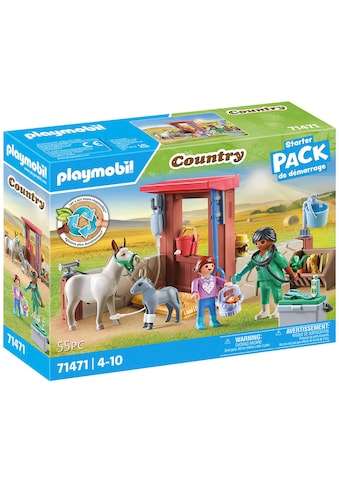 Konstruktions-Spielset »Tierarzteinsatz bei den Eseln (71471), Country«, (55 St.)