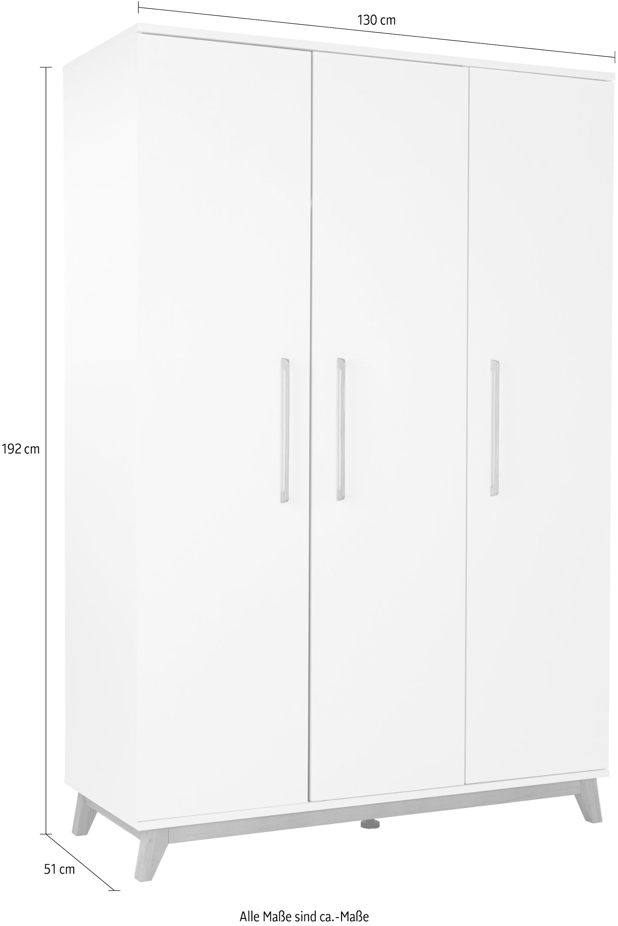 arthur berndt Kinderkleiderschrank »Kleiderschrank »Lina« 3-türig«