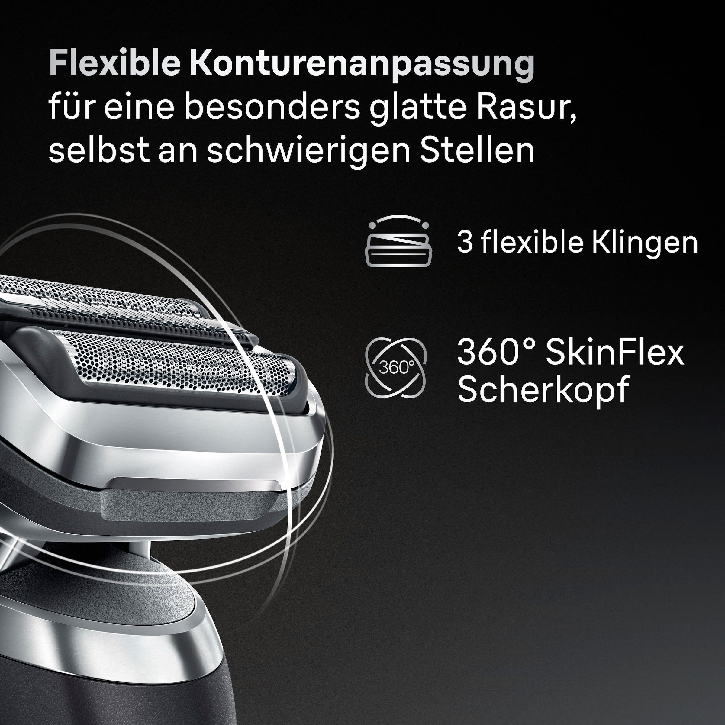 Braun Elektrorasierer »Series 7 72-G1200s« 1 Stk. Aufsätze Bis zu 60 Min, Präzisionstrimmer-Aufsatz, 100% wasserdicht