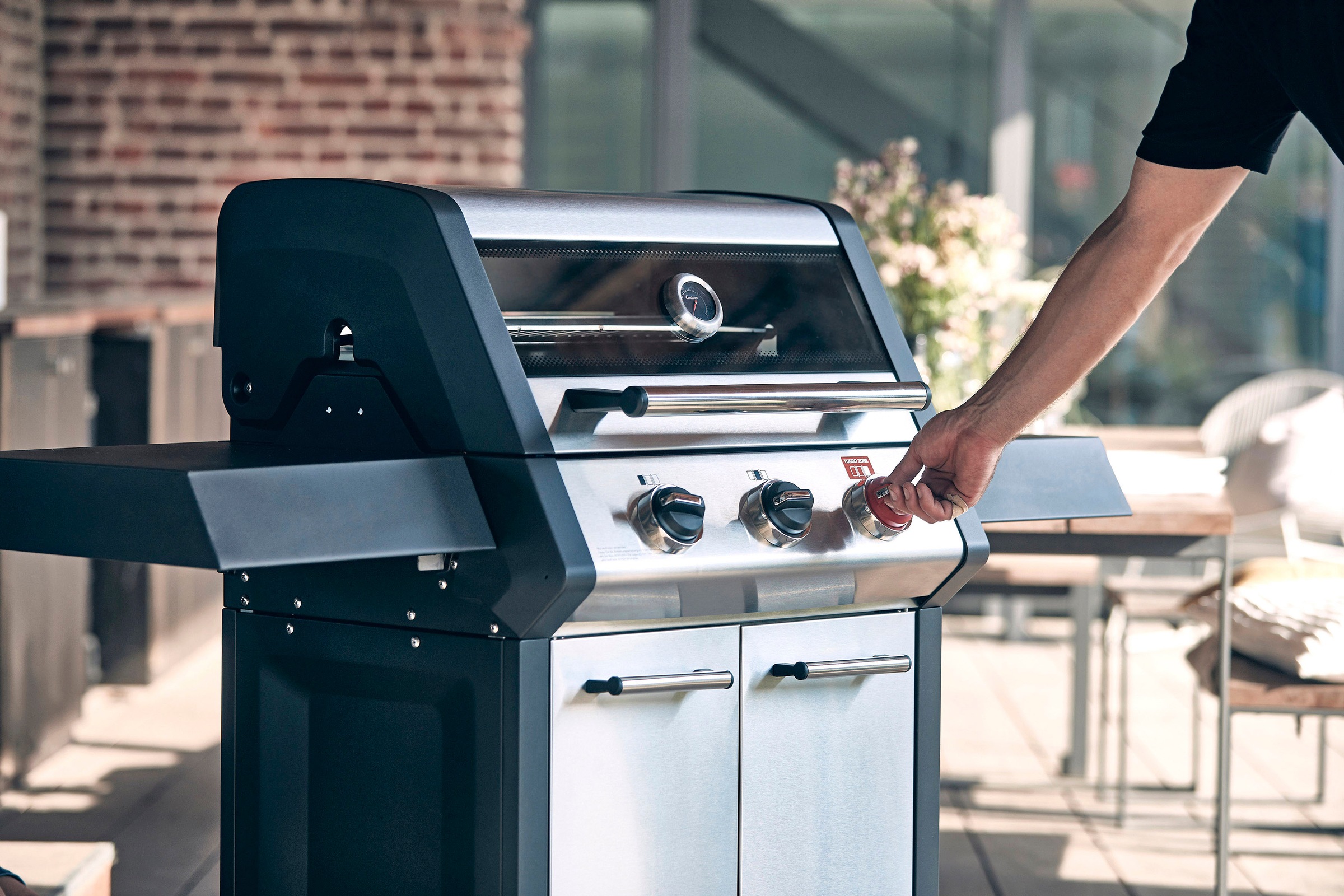 9. Bild von Enders® Gasgrill »Monroe ProX 3 S Turbo«, BxTxH: 136x57x119 cm