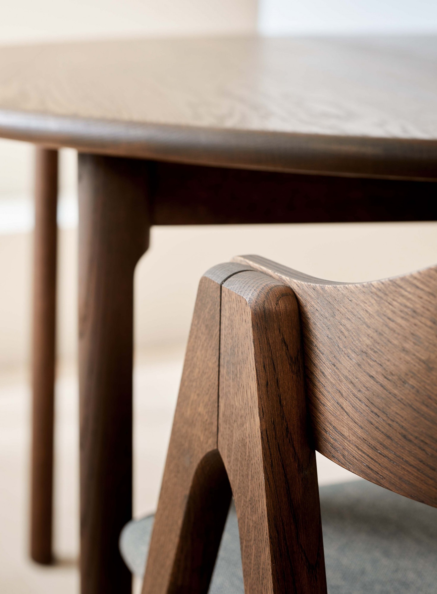 Hammel Furniture Esstisch »Findahl by Hammel Nohr Designtisch«, Ø120 cm, aus massiven Eichenholz, mit Verlängerungsfunktion