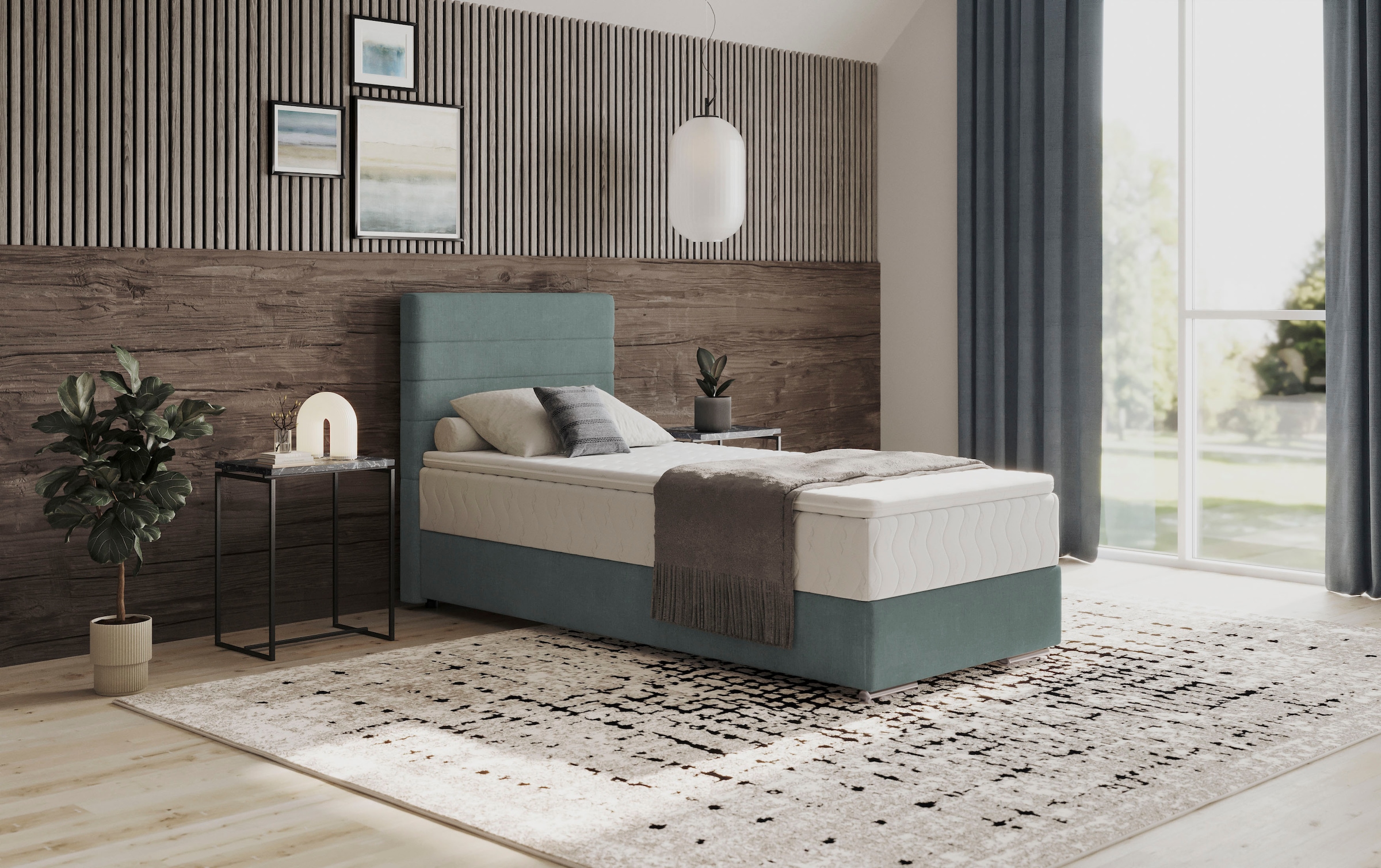 MR. COUCH Boxbett »Stratus 2« inkl. Bettkasten und Matratze Aqua Clean Pascha 316 aqua