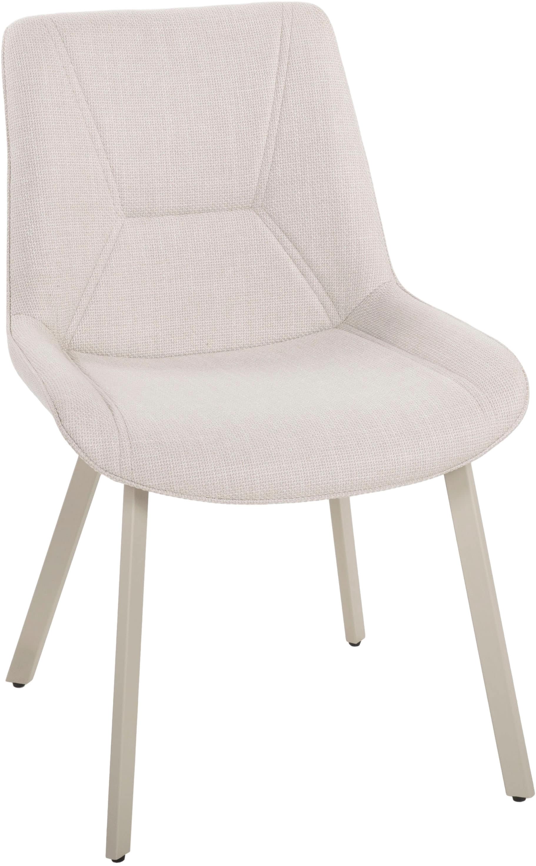 Duo Collection Essgruppe »Pina und Mila«, (Set, 5 tlg.), Ø 120 cm, massives Metallgestell, Trendfarbe Kaschmir