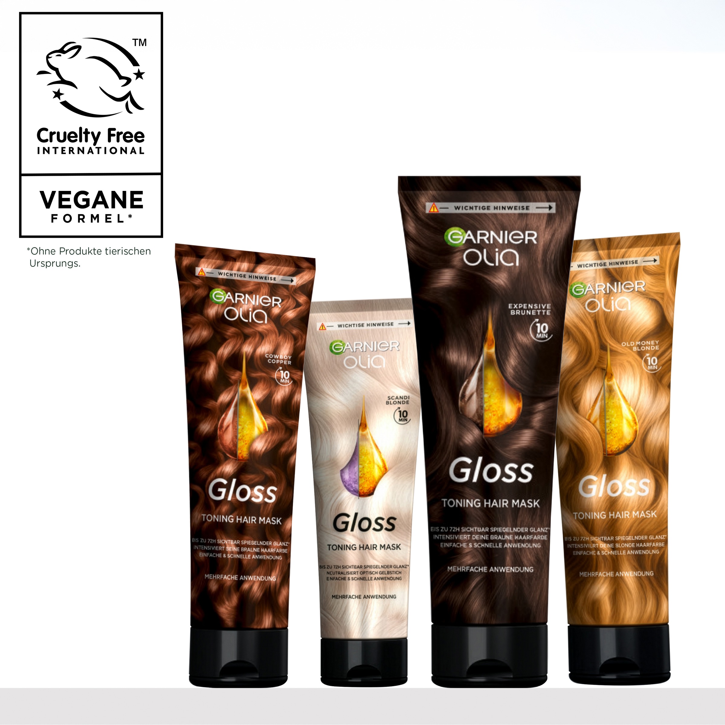 GARNIER Coloration »Garnier Olia Gloss Tinted Hair Mask« Für getöntes Haar, 150 ml Größe, mit Tocopherol, angenehmer Duft