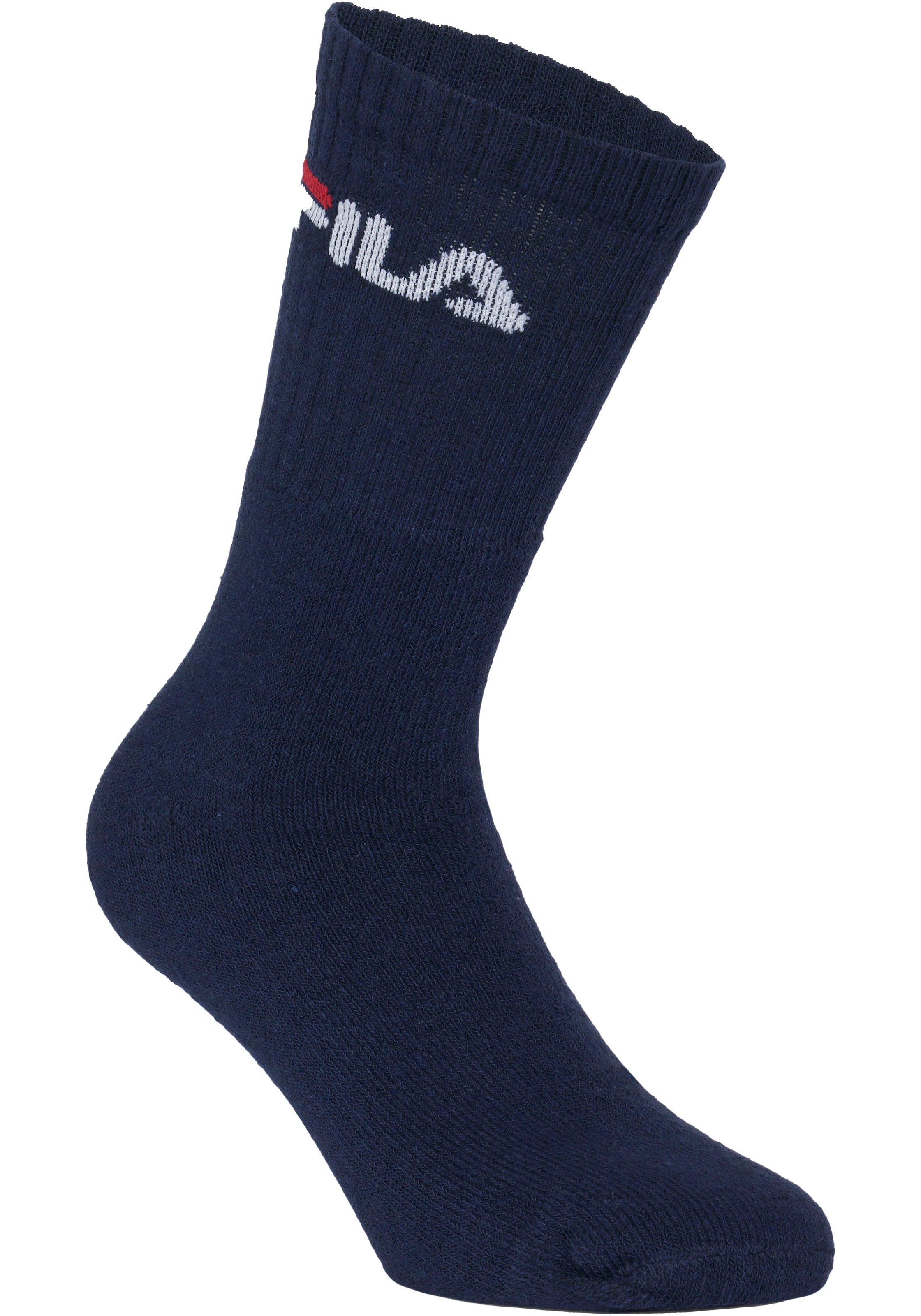 Fila Tennissocken, (3er Pack), mit verstärkten Belastungszonen