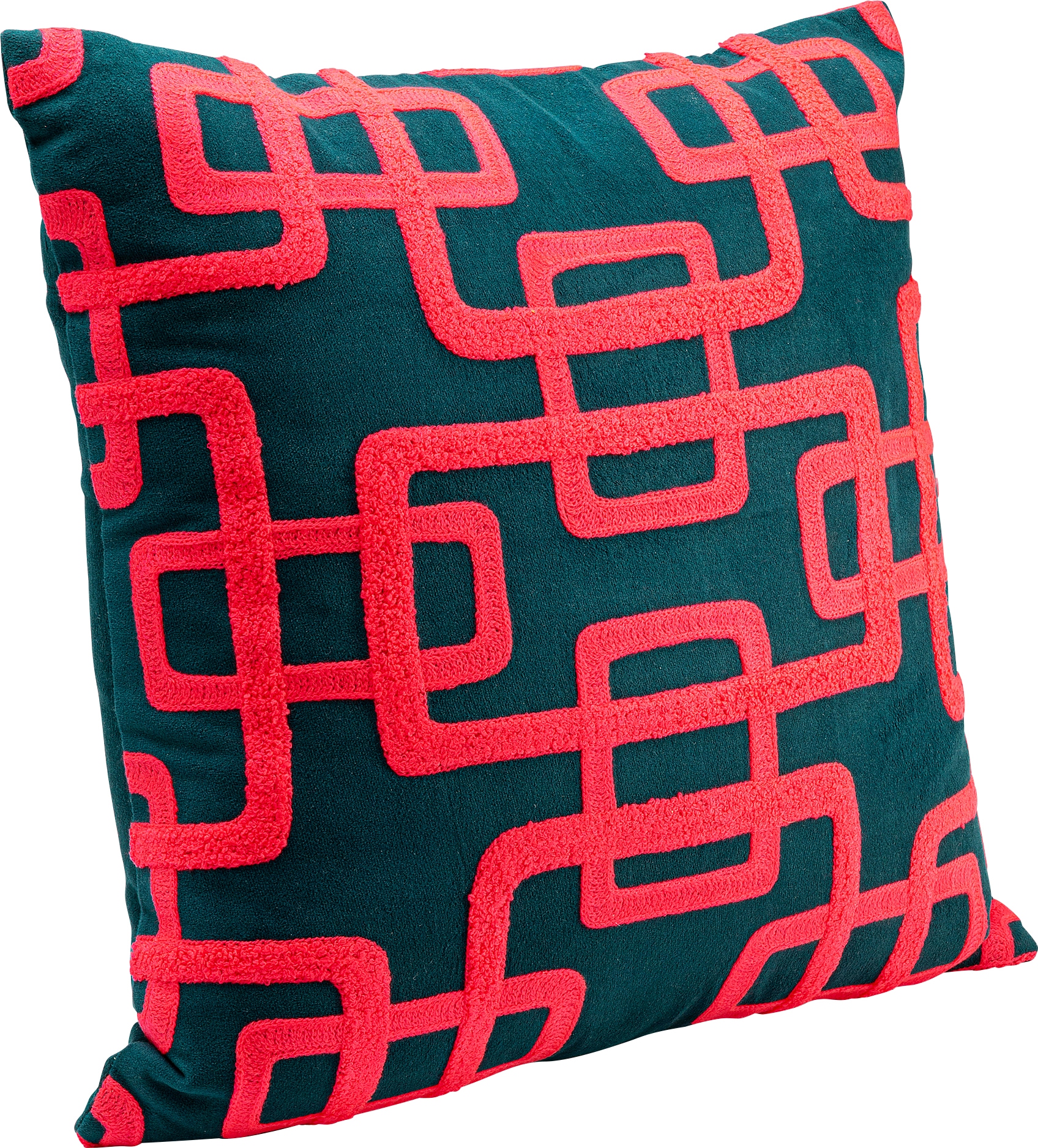 Kare Design Dekokissen »Chain Pink, Kissenhülle mit Füllung, 45x45 cm« stützt Kopf und Nacken angenehm und sorgt für erholsamen Schlaf