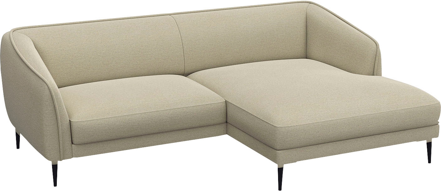 FLEXLUX Ecksofa »Belle Designsofa, bequem durch Kaltschaum im Sitz, OTTOs C günstig online kaufen