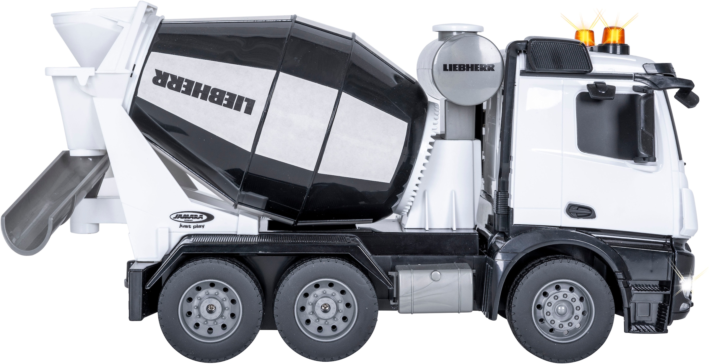 Jamara RC-Auto »Fahrmischer Mercedes-Benz Arocs Liebherr 1:20 2,4GHz«, mit LED Licht