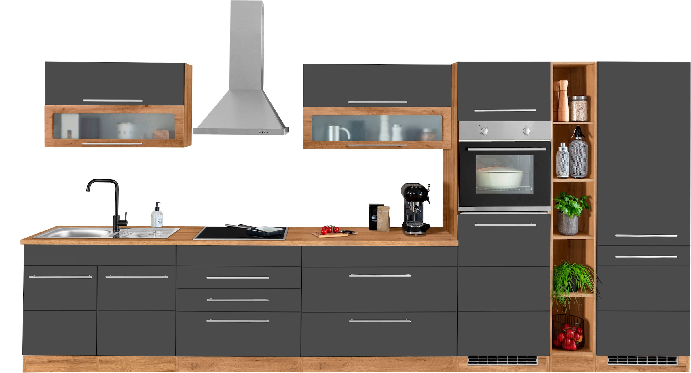 KOCHSTATION Küchenzeile »KS-Wien« Breite 430 cm, wahlweise mit E-Geräten un günstig online kaufen