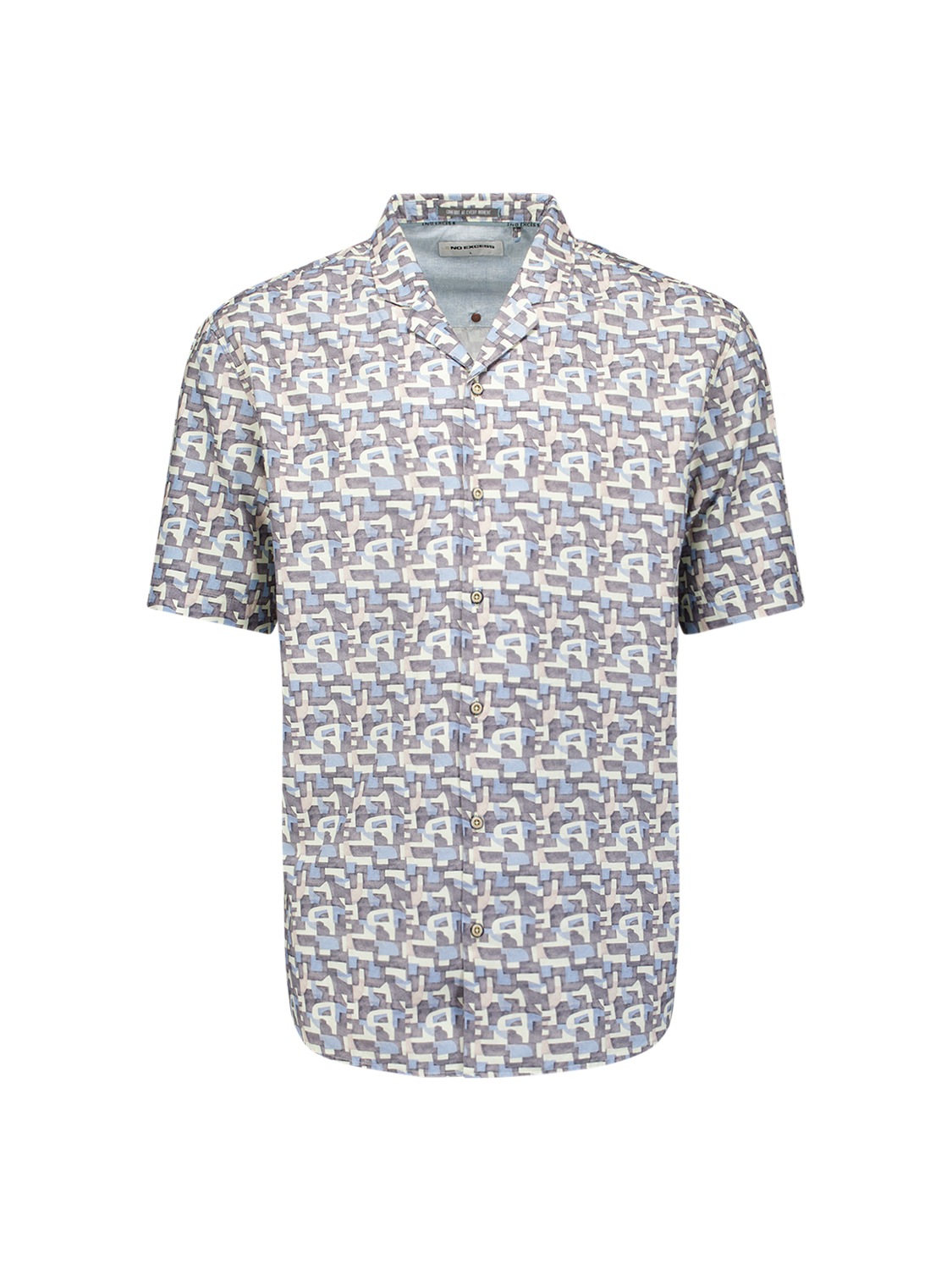 NO EXCESS Langarmhemd »No Excess Bedrucktes Hemd«