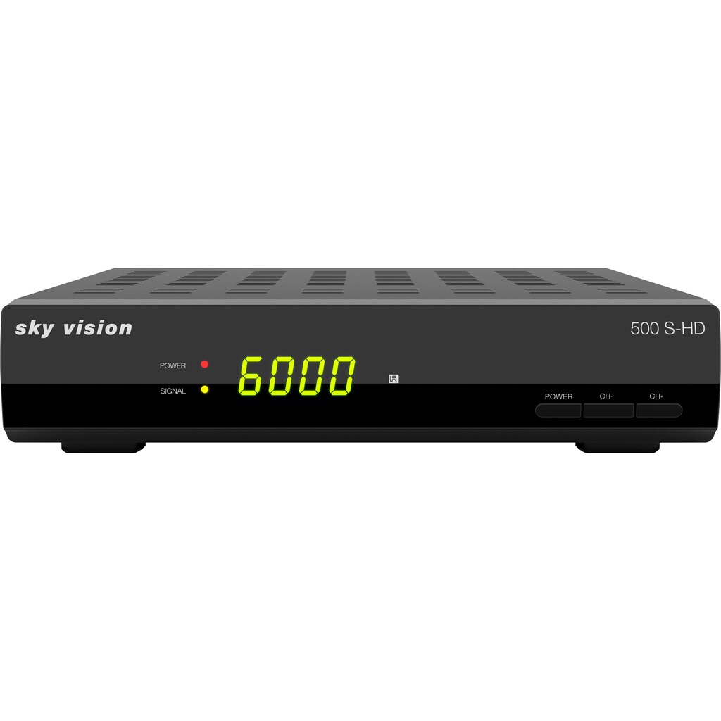 Sky Vision Satellitenreceiver »500 S-HD HDTV«, (EPG (elektronische Programmzeitschrift)-USB-Mediaplayer-Automatischer Sendersuchlauf)