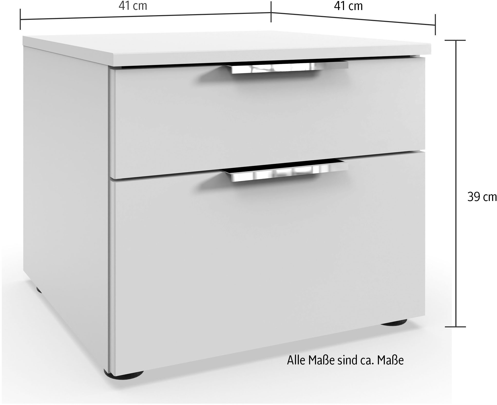 Wimex Nachtkommode »Level by fresh to go« 2 Schubladen mit soft-close Funktion, 41cm breit, 39cm hoch