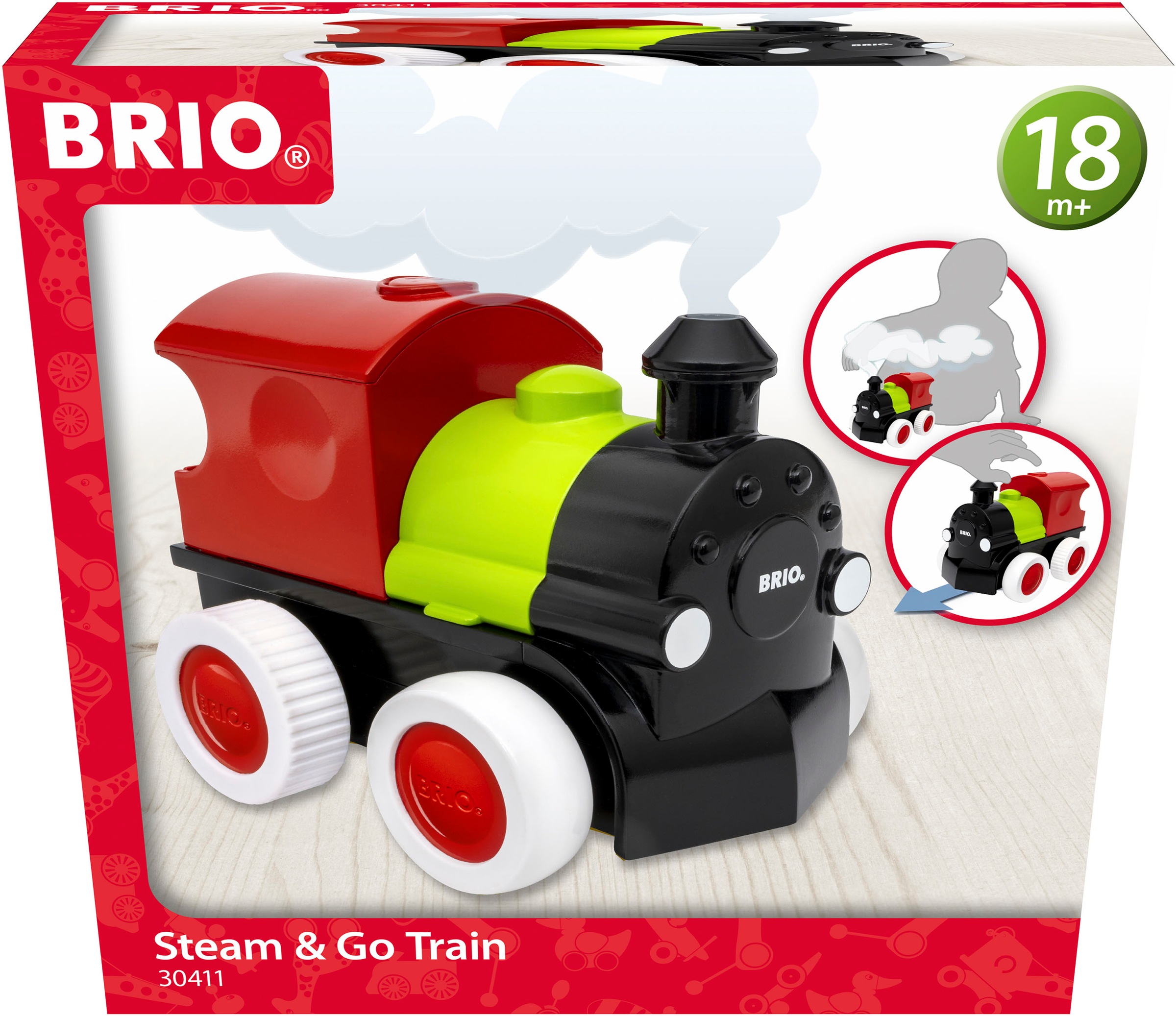 BRIO® Modelleisenbahn-Set »Push & Go Zug«, mit Dampf