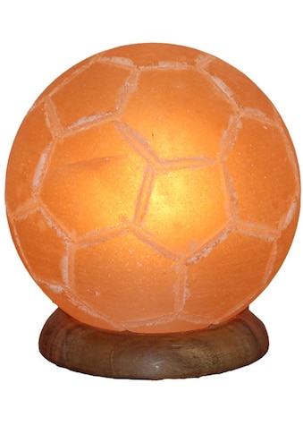 Salzkristall-Tischlampe »Fussball«