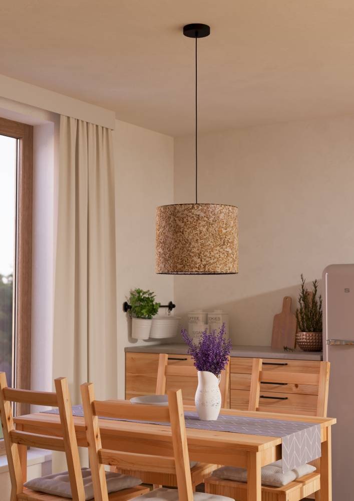 EGLO Hängeleuchte »BUTTERBURN« E27 1 Stk. Pendelleuchte, Esszimmerlampe, Te günstig online kaufen