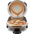 G3Ferrari Pizzaofen »Delizia G1000608 kupfer«, bis 400 Grad mit feuerfestem Naturstein
