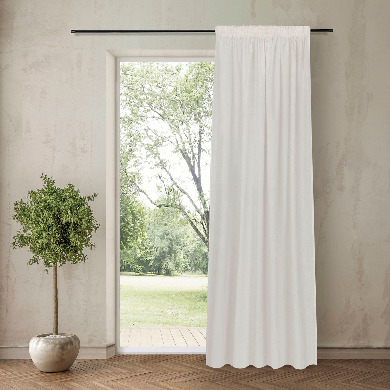 Feel of Nature Gardine »Torben« Kräuselband 1 Stk. tlg. HxB: 245x140 günstig online kaufen