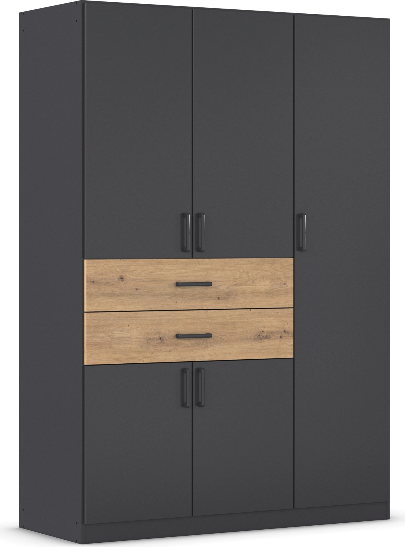 rauch Drehtürenschrank »Kleiderschrank Schrank Garderobe MAIKA mit Dekor-Front«, 2 Schubladen, in verschiedenen Breiten, Höhen, Farben, MADE IN GERMANY