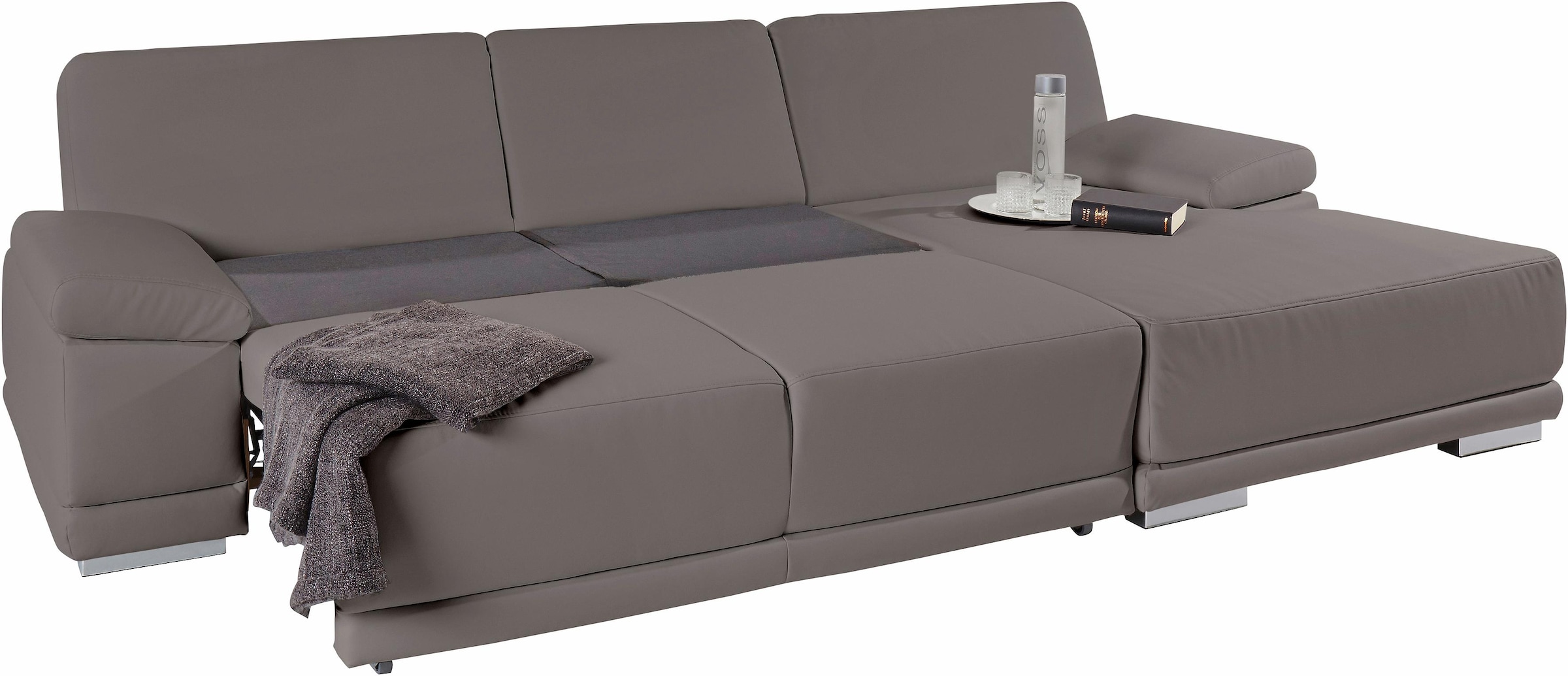 sit&more Ecksofa "Coria L-Form", mit XL-Recamiere, wahlweise mit Bettfunkti günstig online kaufen