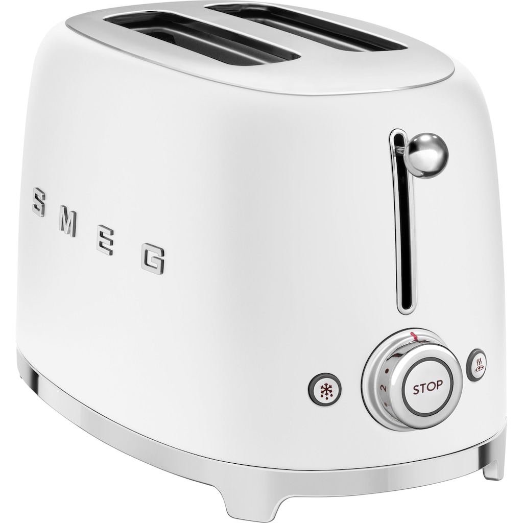 Smeg Toaster »TSF01WHMEU«, 2 kurze Schlitze, 950 W