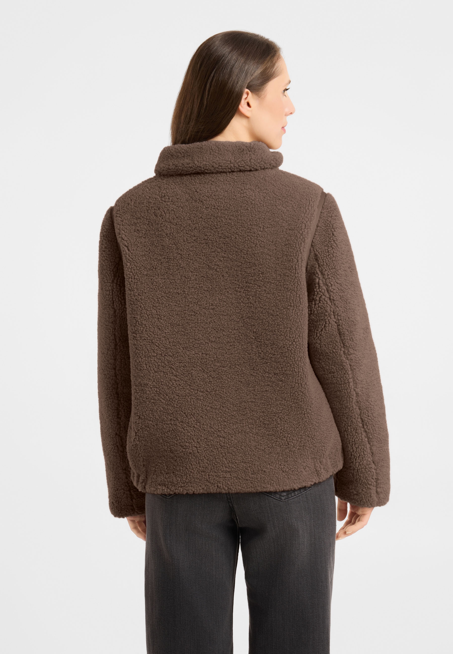 Frieda & Freddies Winterjacke »Frieda & Freddies Teddyjacke mit Nylon-Details«