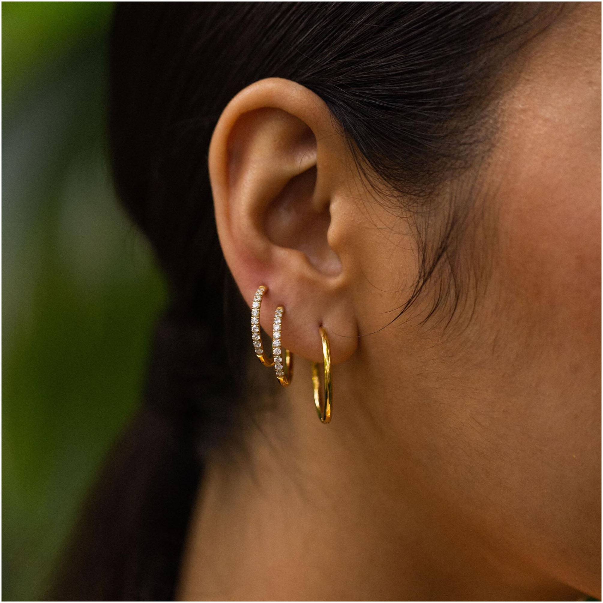 Purelei Creolen-Set »Schmuck Geschenk Lovely Glitter Ohrring-Set, 23081«, (Set, 4 tlg.), mit Zirkonia (synth.)