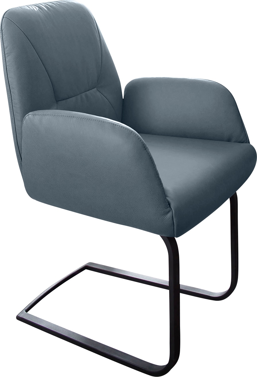 W.SCHILLIG Freischwinger »ole«, (Set), 4 St., Longlife Xtra-Leder Z69, 2er- oder 4er-Set, Gestell in Schwarz pulverbeschichtet