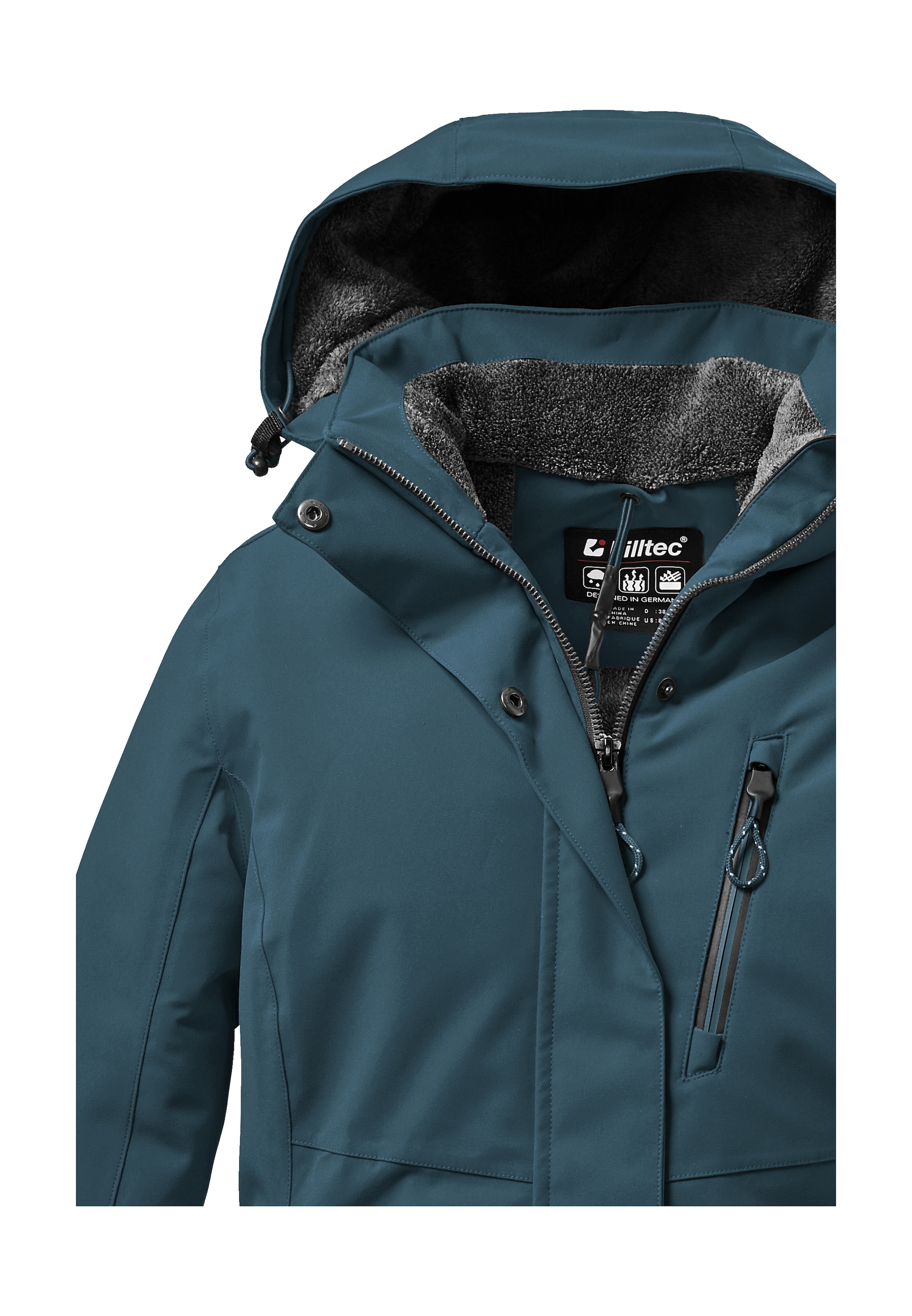 Killtec Outdoorjacke »KOW 140 WMN JCKT«, Wasserdichte Damenjacke, atmungsaktiv, abnehmbare Kapuze
