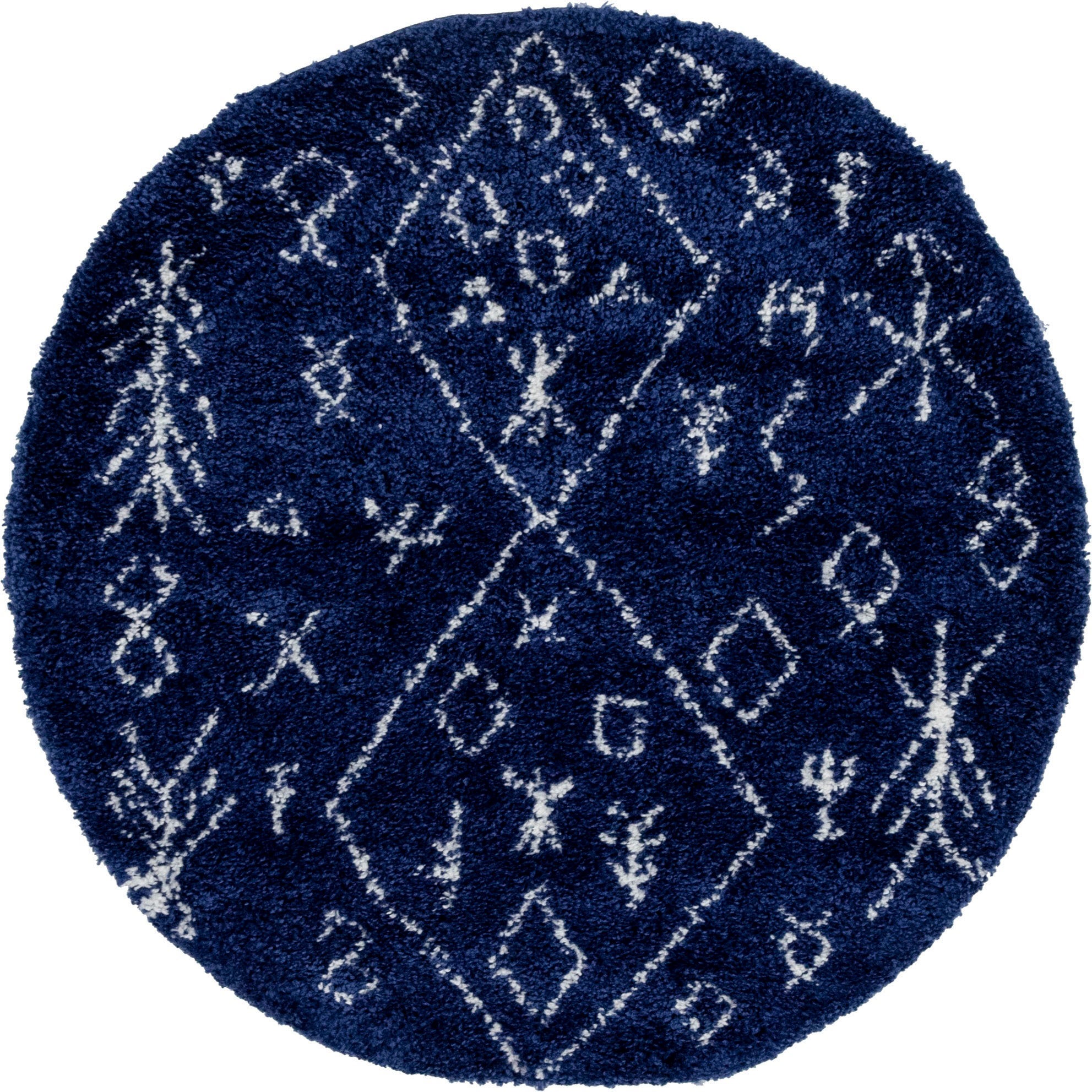 Myflair Möbel & Accessoires Hochflor-Teppich »Temara Shag Lagerräumung«, rund, 51 mm Höhe, gewebt, Scandi Design, ideal im Wohnzimmer & Schlafzimmer