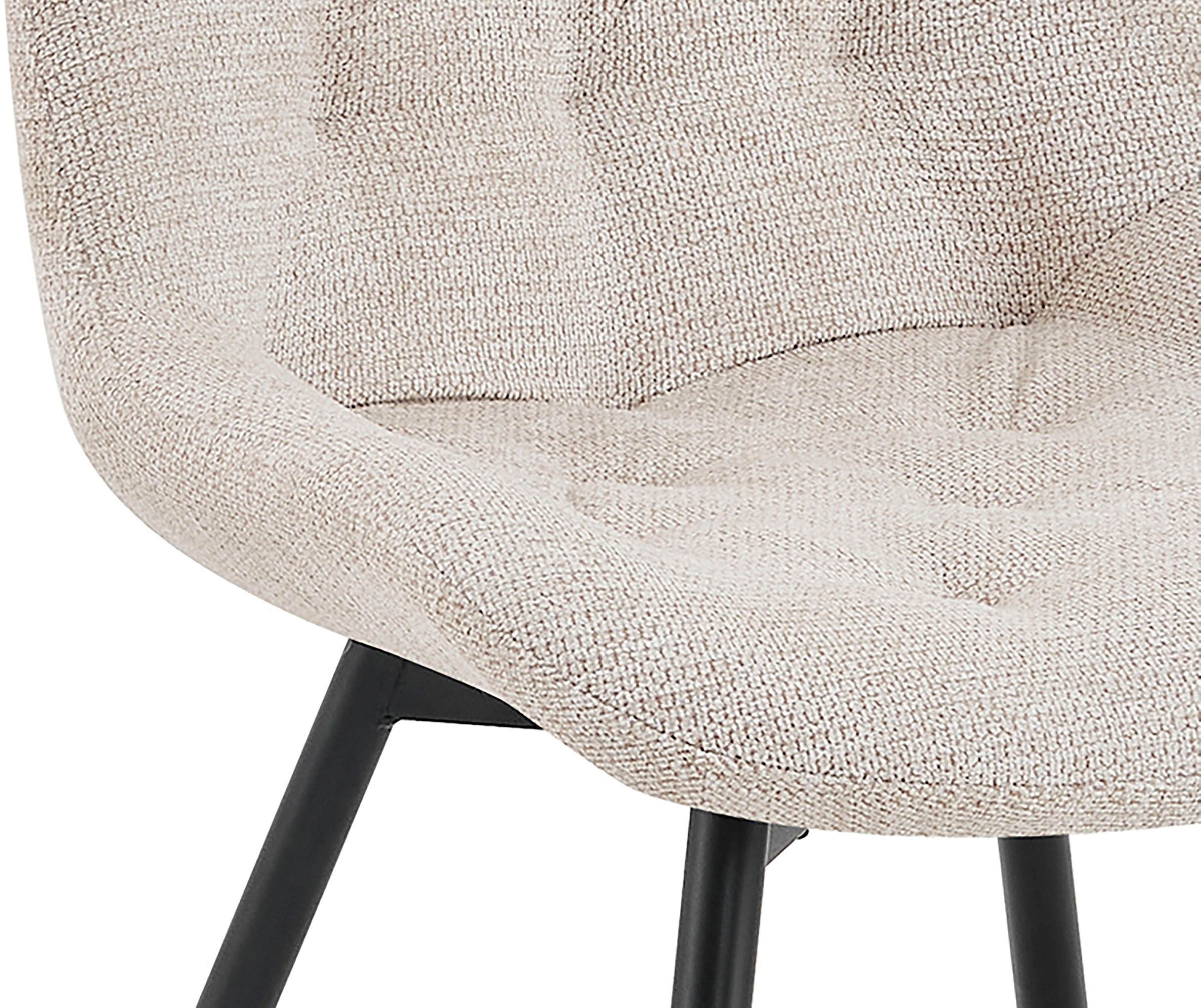 byLIVING Esszimmerstuhl »Aragon« (Set) 2 Stk.360 Grad drehbarer Stuhl, hochwertiger Webstoffbezug mit Steppung