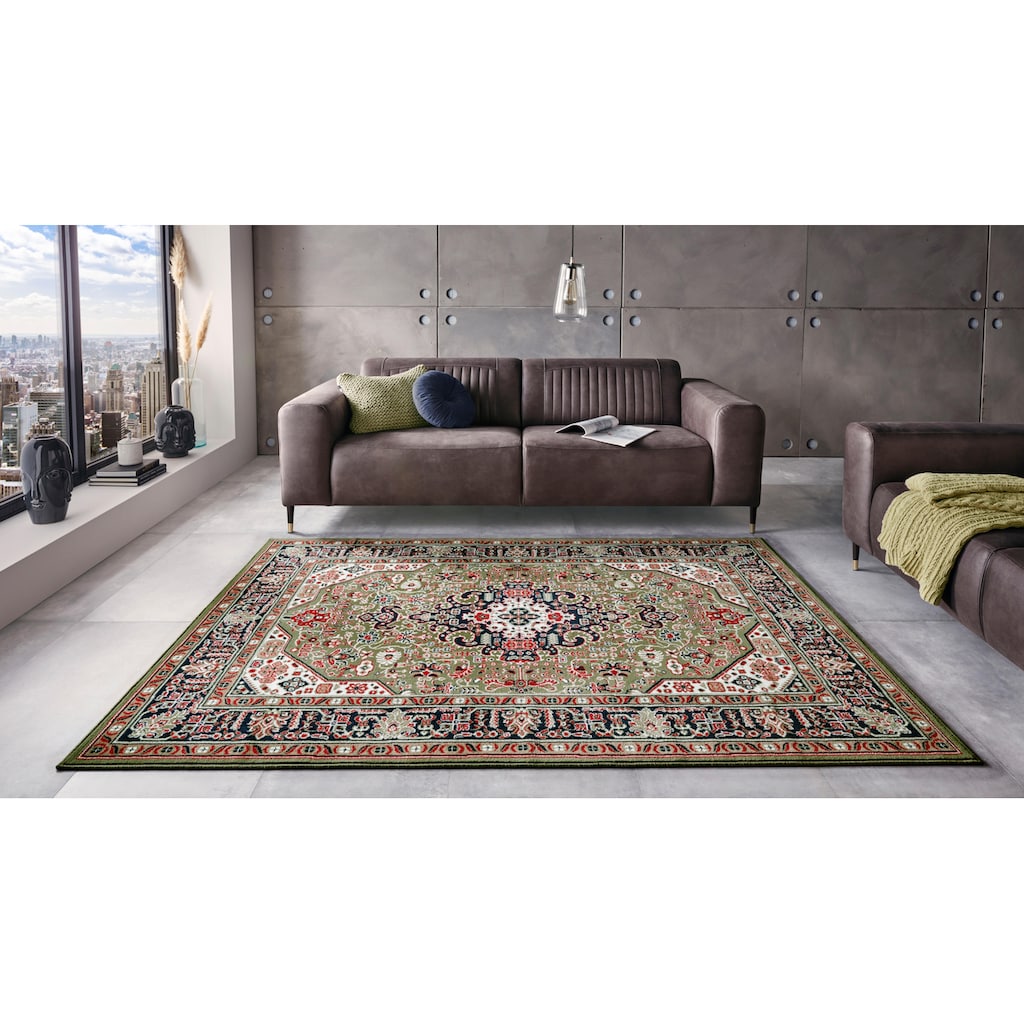 NOURISTAN Teppich »Skazar Isfahan«, rechteckig, Kurzflor, Orient, Teppich, Vintage, Esszimmer, Wohnzimmer, Flur