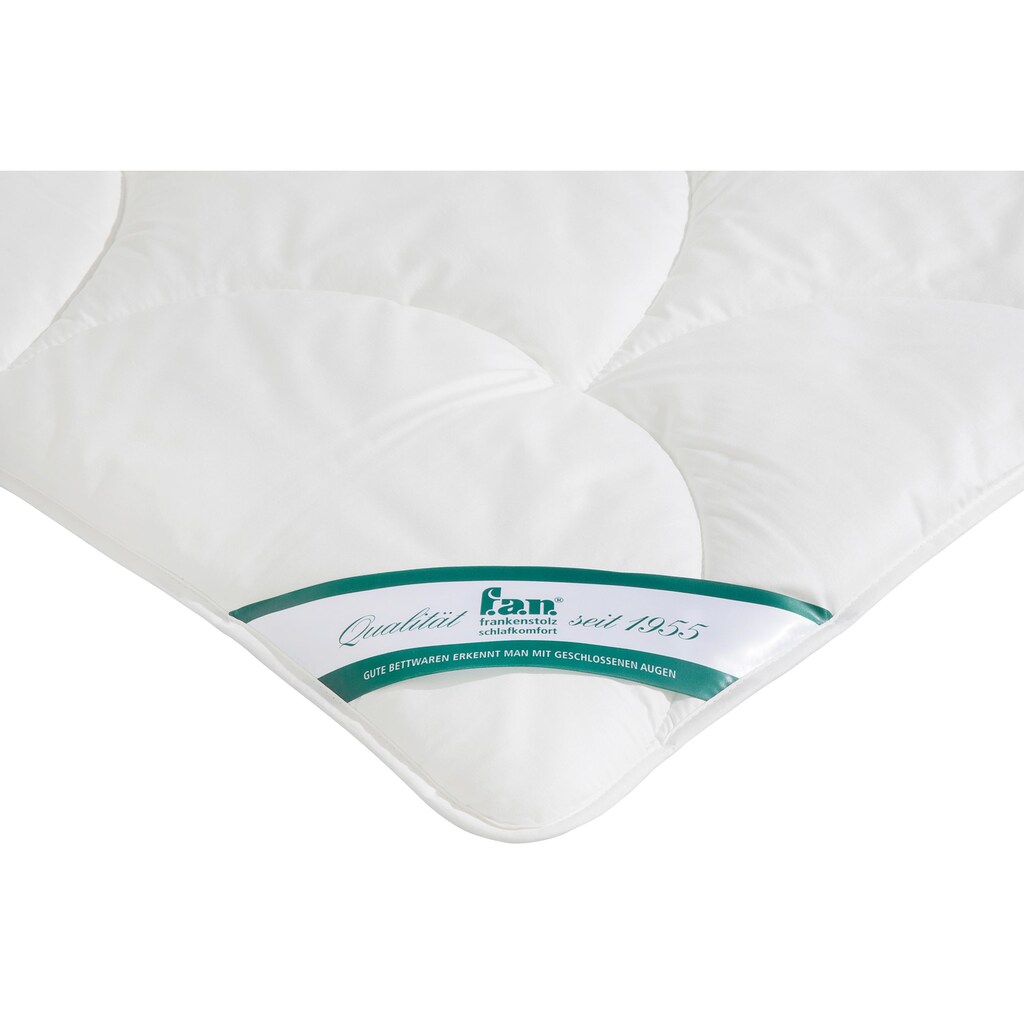 f.a.n. Schlafkomfort Microfaserbettdecke »f.a.n. Houston«, warm, Bezug 100% Baumwolle, (1 St.)