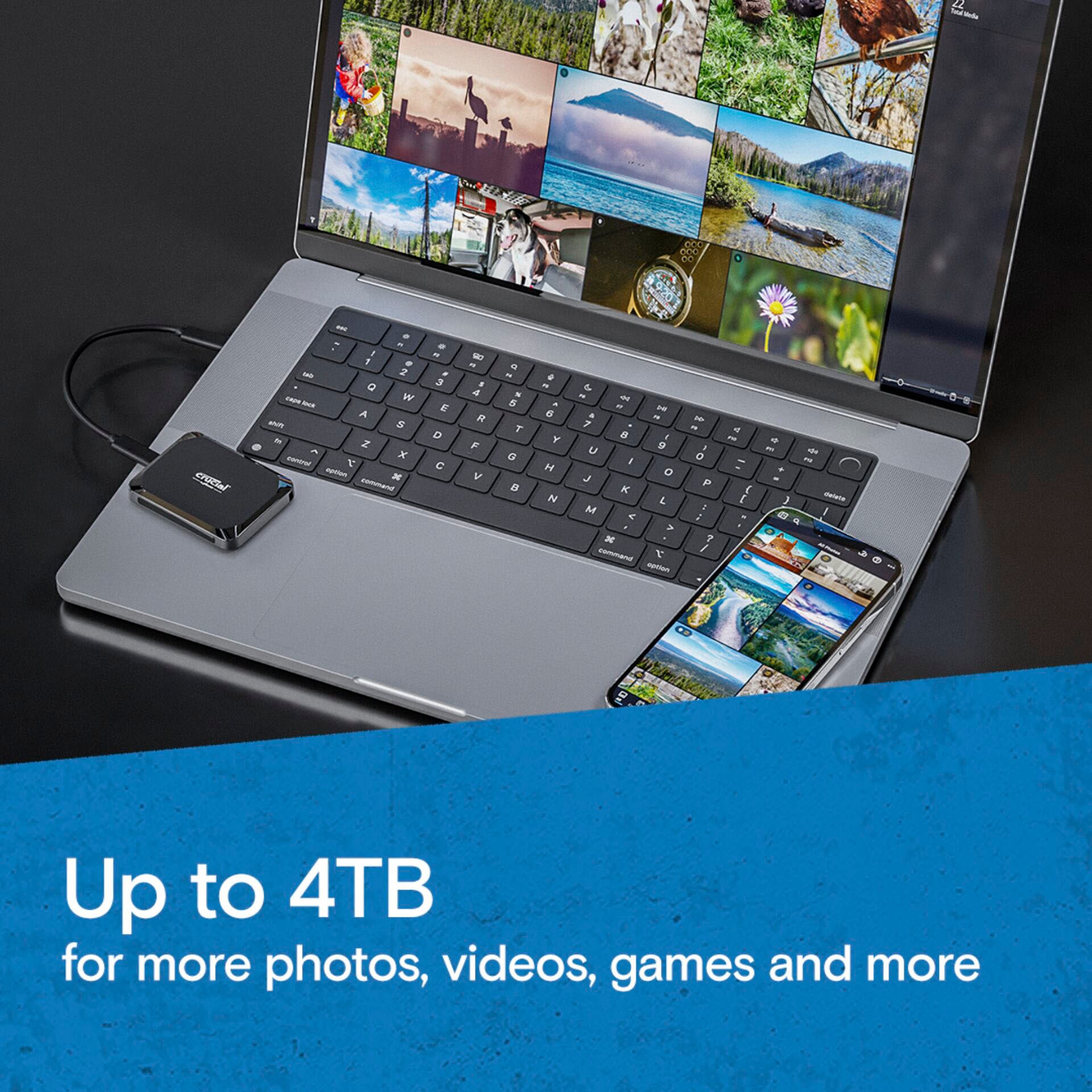 Crucial externe SSD »X9 1TB« 1 TB Anschluss USB-C