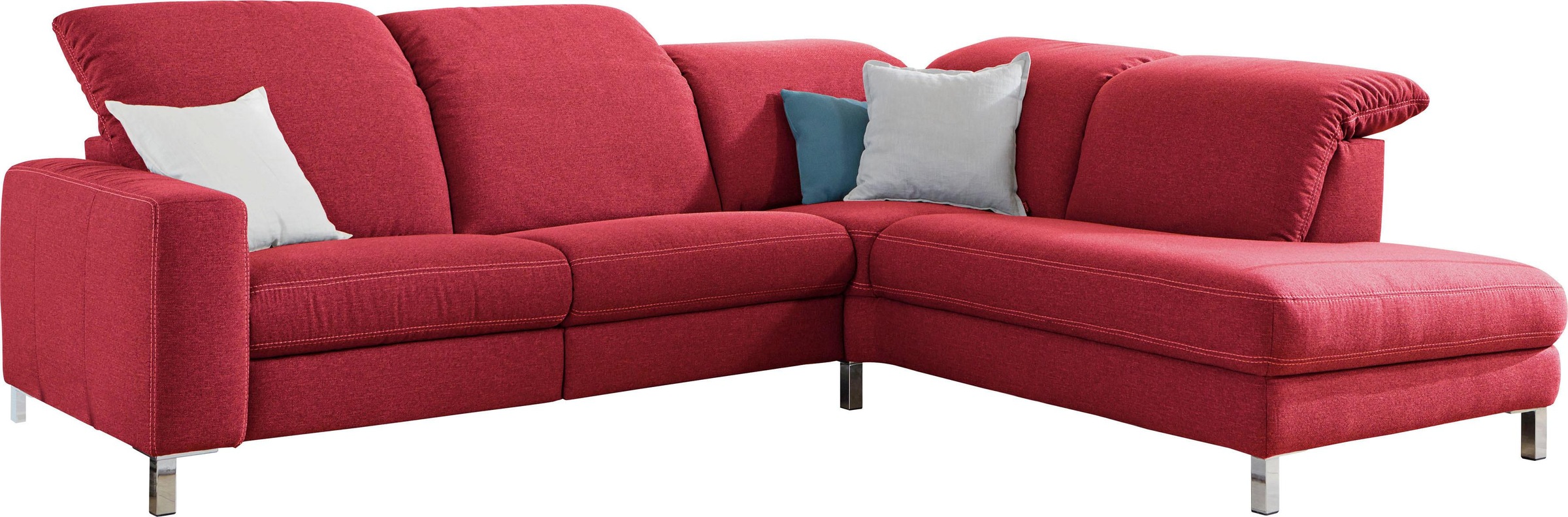 3C Candy Ecksofa »Homely bequem und komfortabel, mit verstellbaren Kopfteil günstig online kaufen