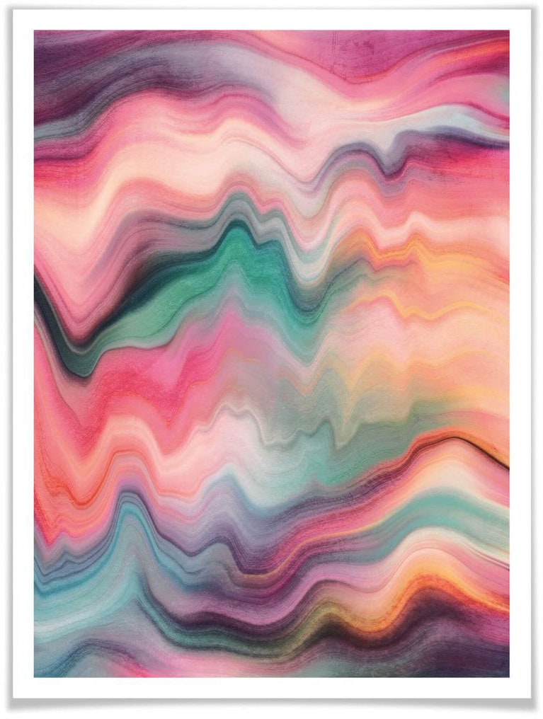 Wall-Art Poster »Regenbogen Marmor«, Landschaften, (1 St.) online bei