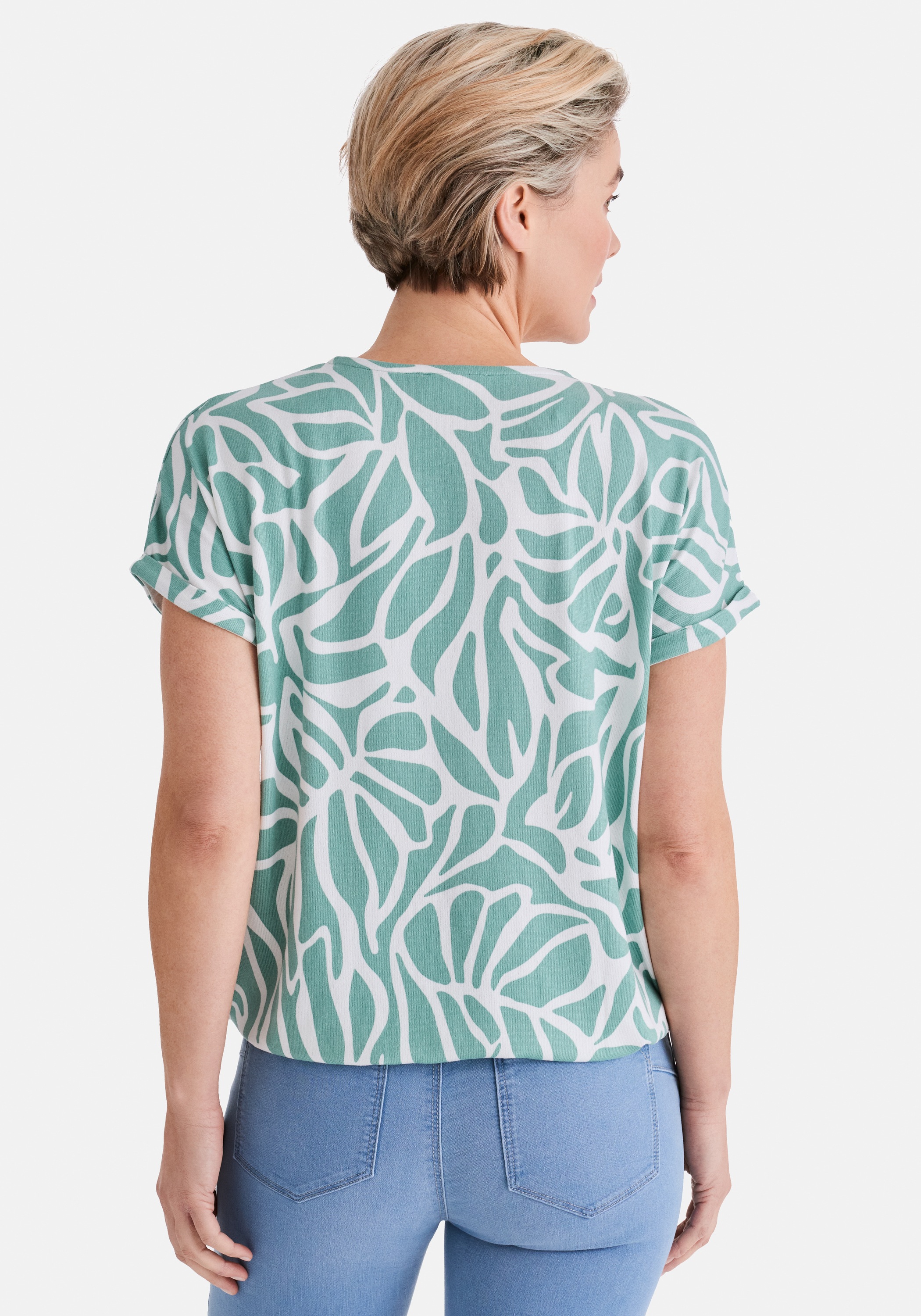 STOOKER WOMEN Kurzarmshirt »STCLEA Print T-Shirt« Regular Fit T-Shirt Spitzen- Shirt für Damen